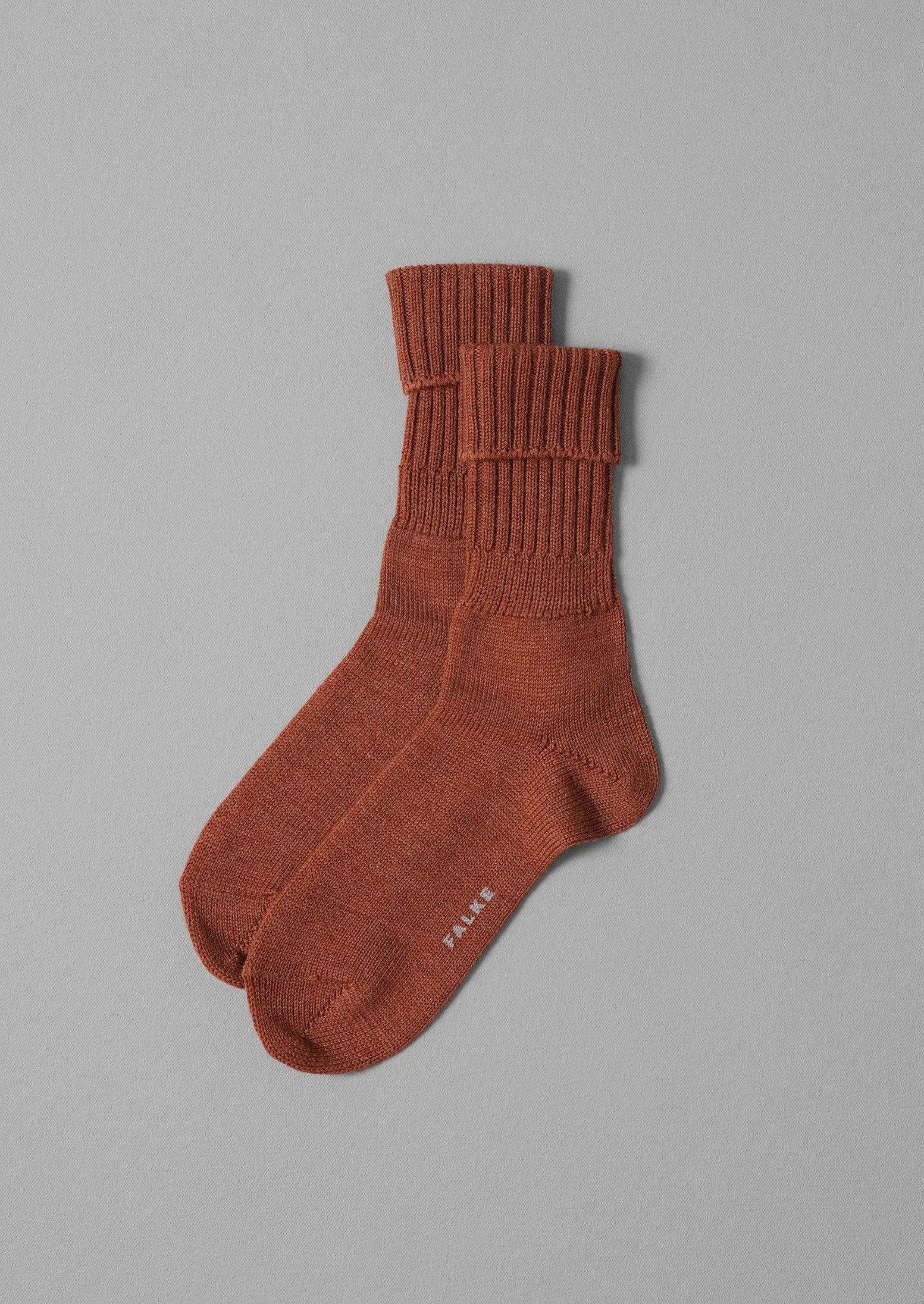 Falke Striggings Chunky Socks | Rust sold by TOAST