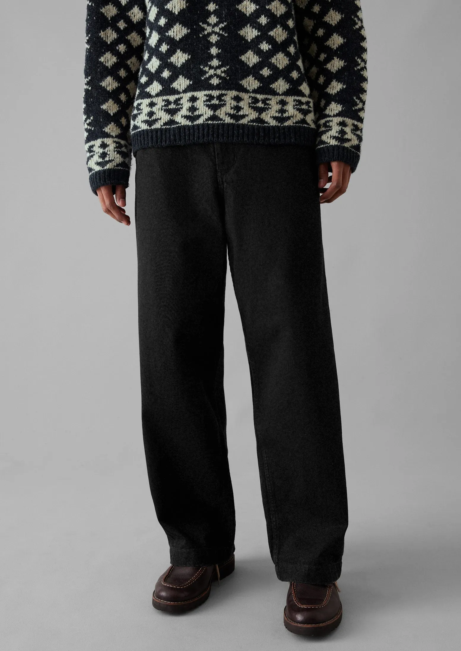 Straight Leg Denim Trousers | Black sold by TOAST product image thumbnail 3