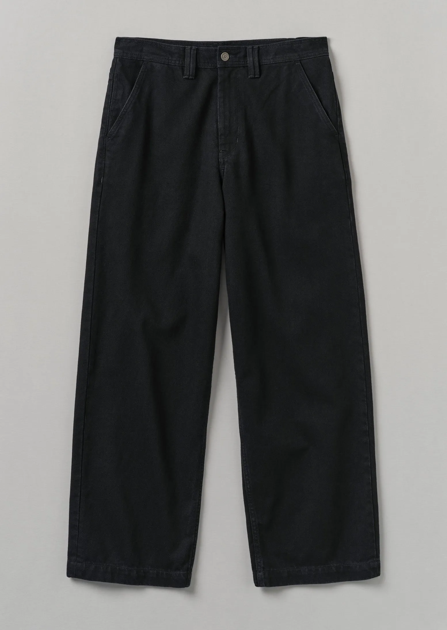 Straight Leg Denim Trousers | Black sold by TOAST