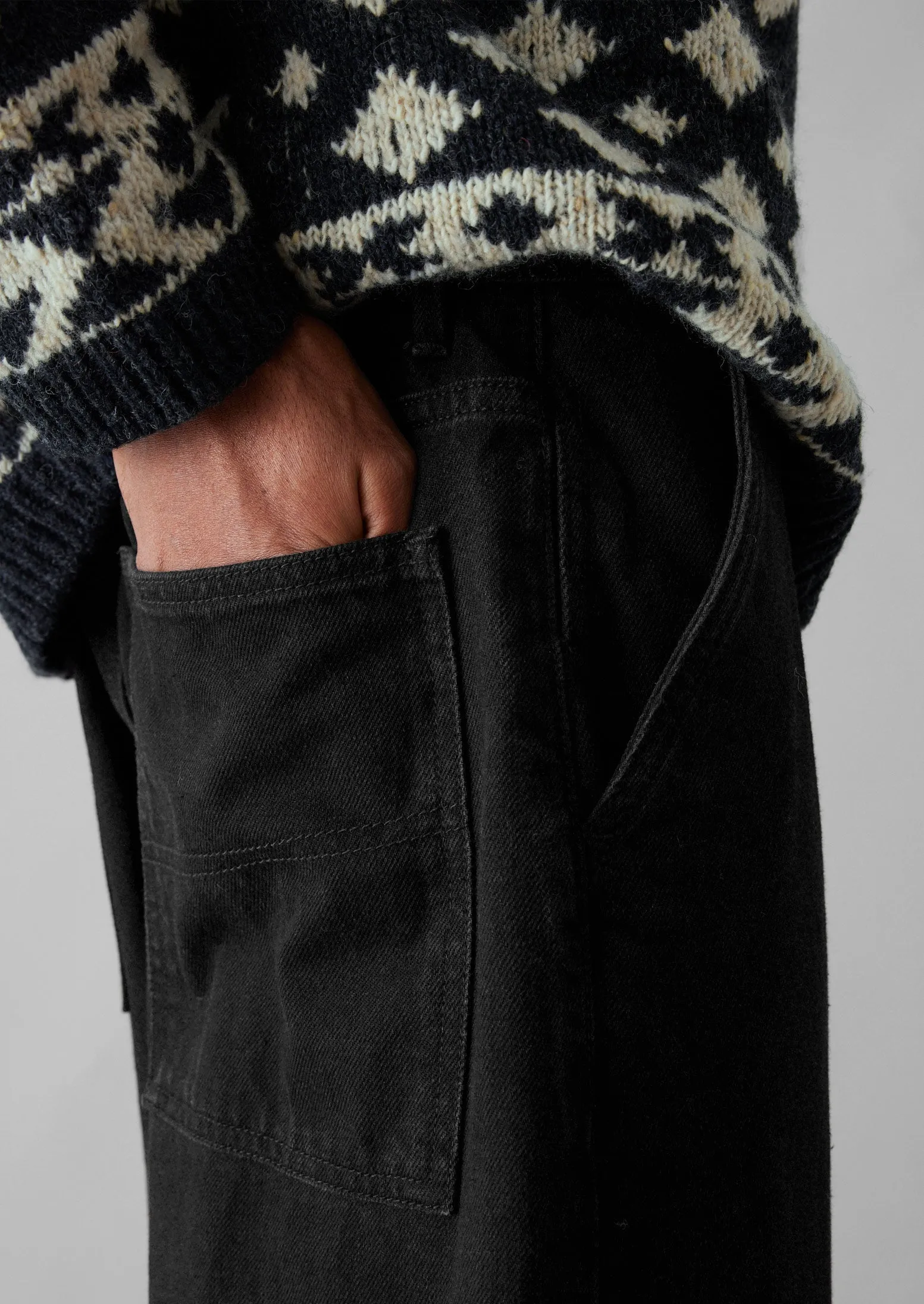 Straight Leg Denim Trousers | Black sold by TOAST product image thumbnail 5