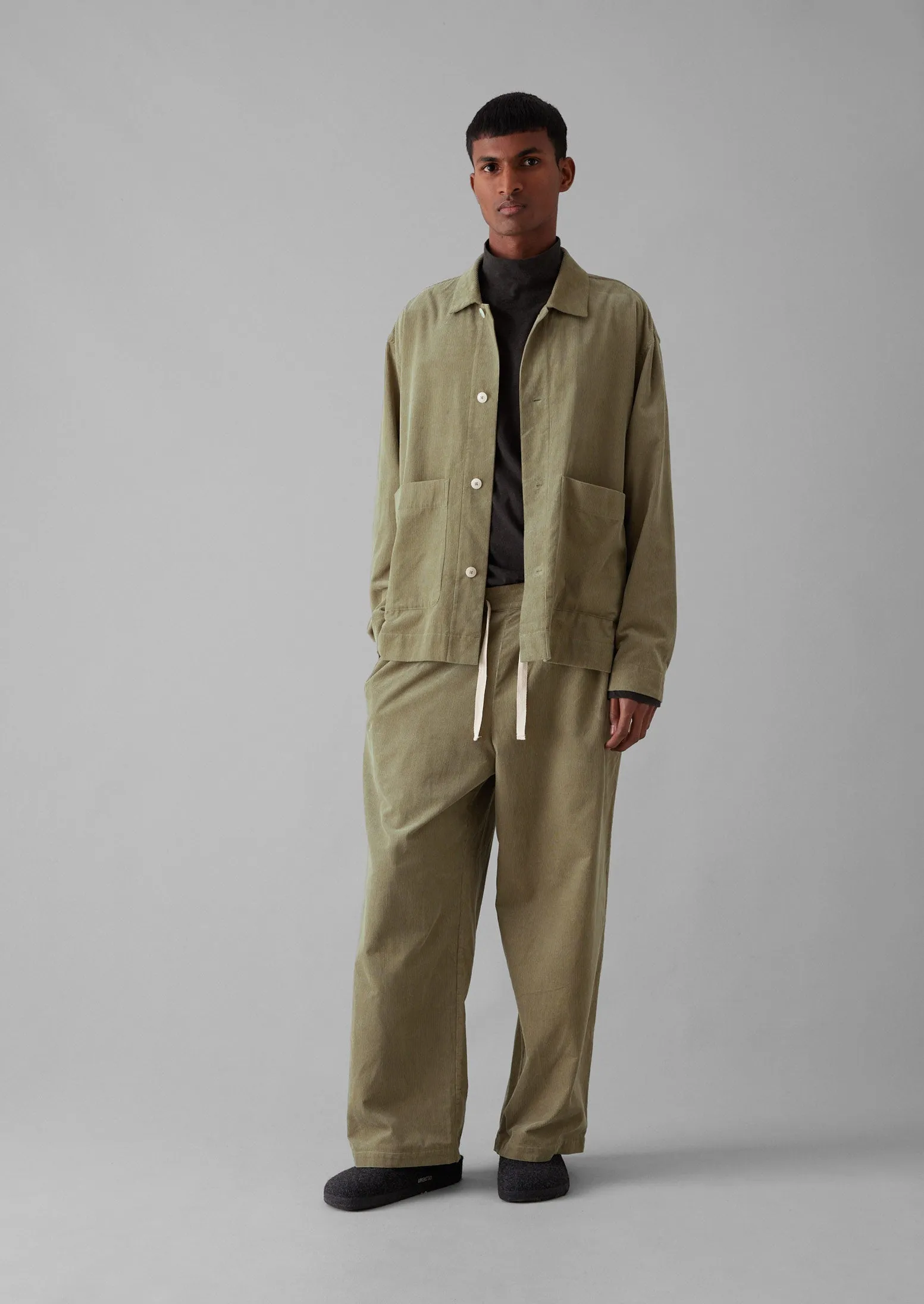 Soft Organic Cord Relaxed Shirt | Green Stone sold by TOAST product image thumbnail 4