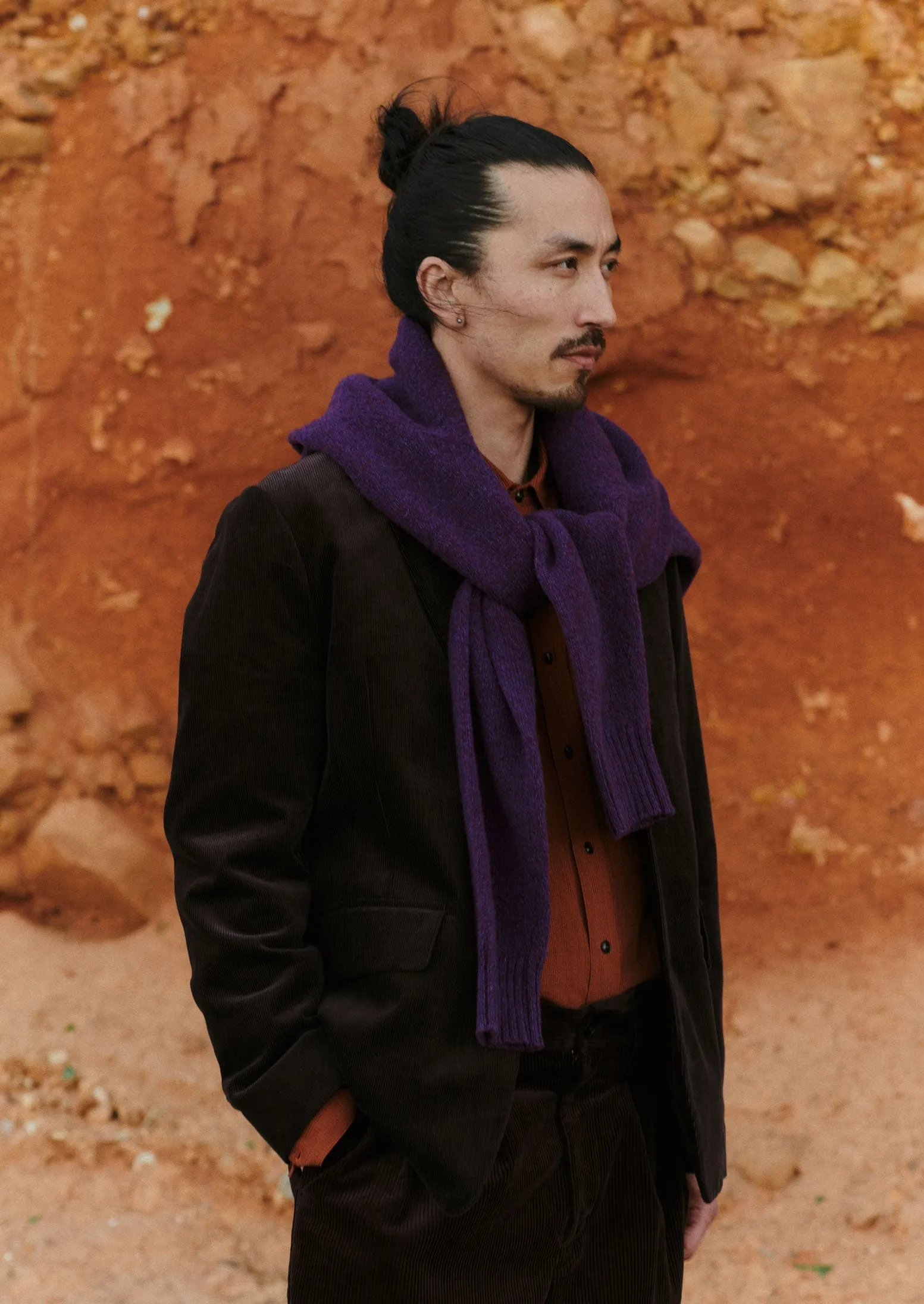 Easy Tailored Organic Cord Jacket | Chestnut sold by TOAST product image thumbnail 2