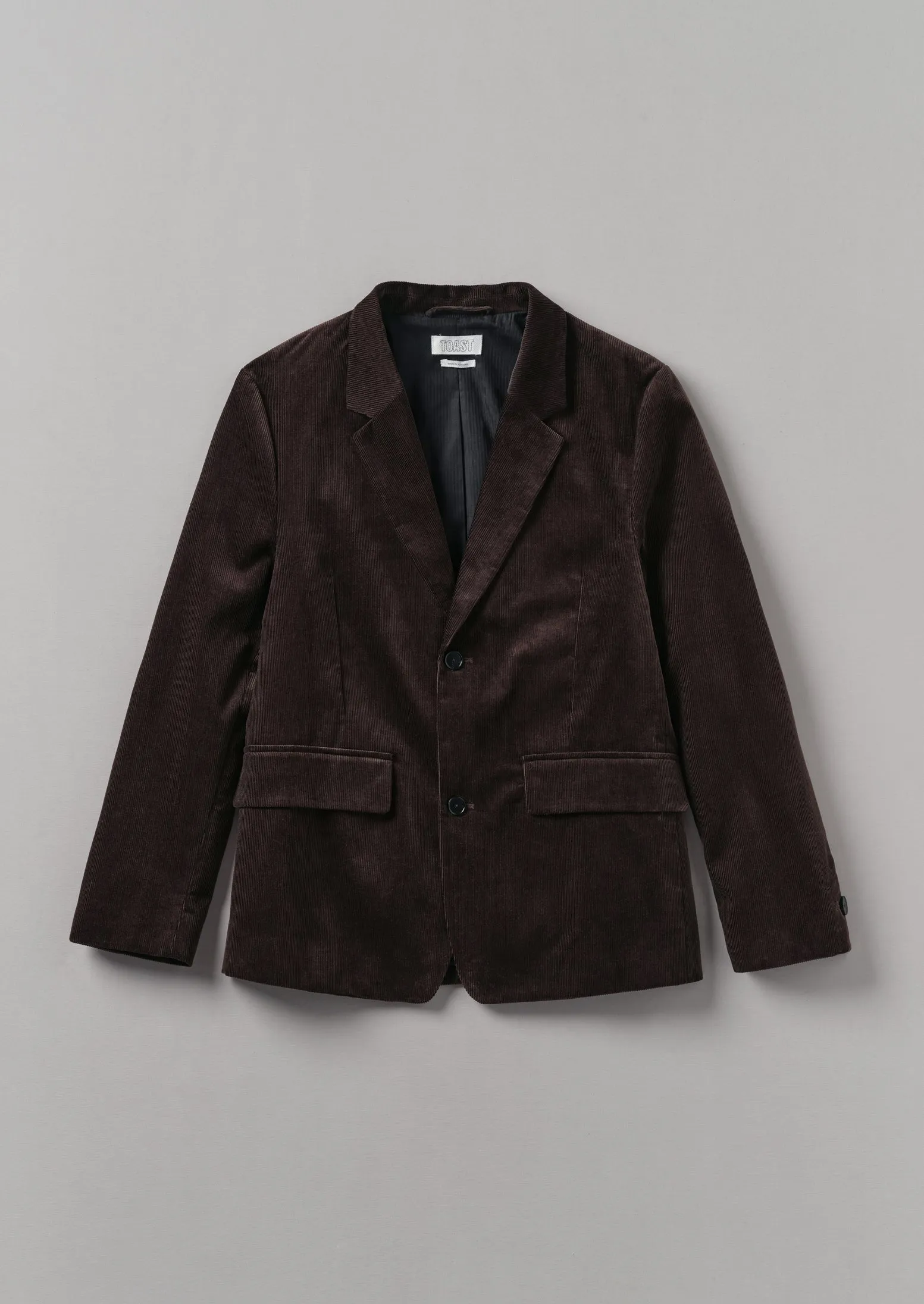 Easy Tailored Organic Cord Jacket | Chestnut sold by TOAST