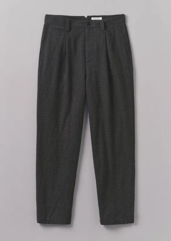 Duncan Wool Cotton Trousers | Carbon sold by TOAST