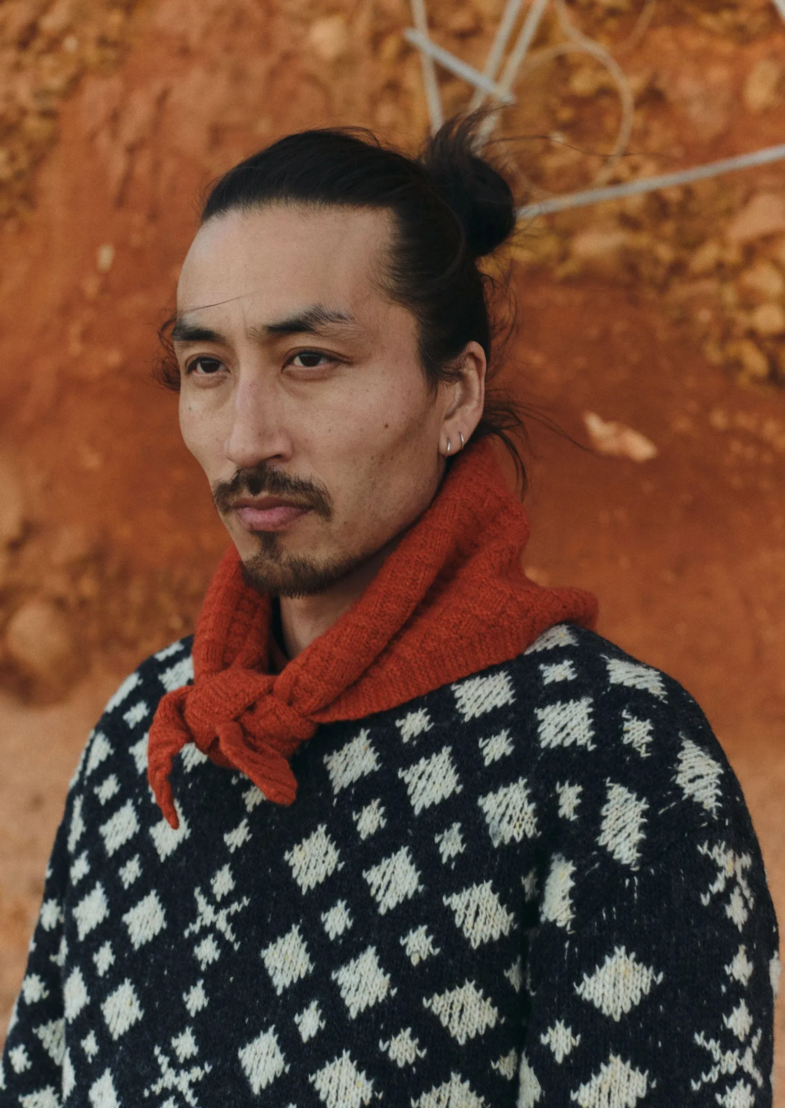 Donegal Wool Jacquard Sweater | Charcoal Melange sold by TOAST product image thumbnail 3