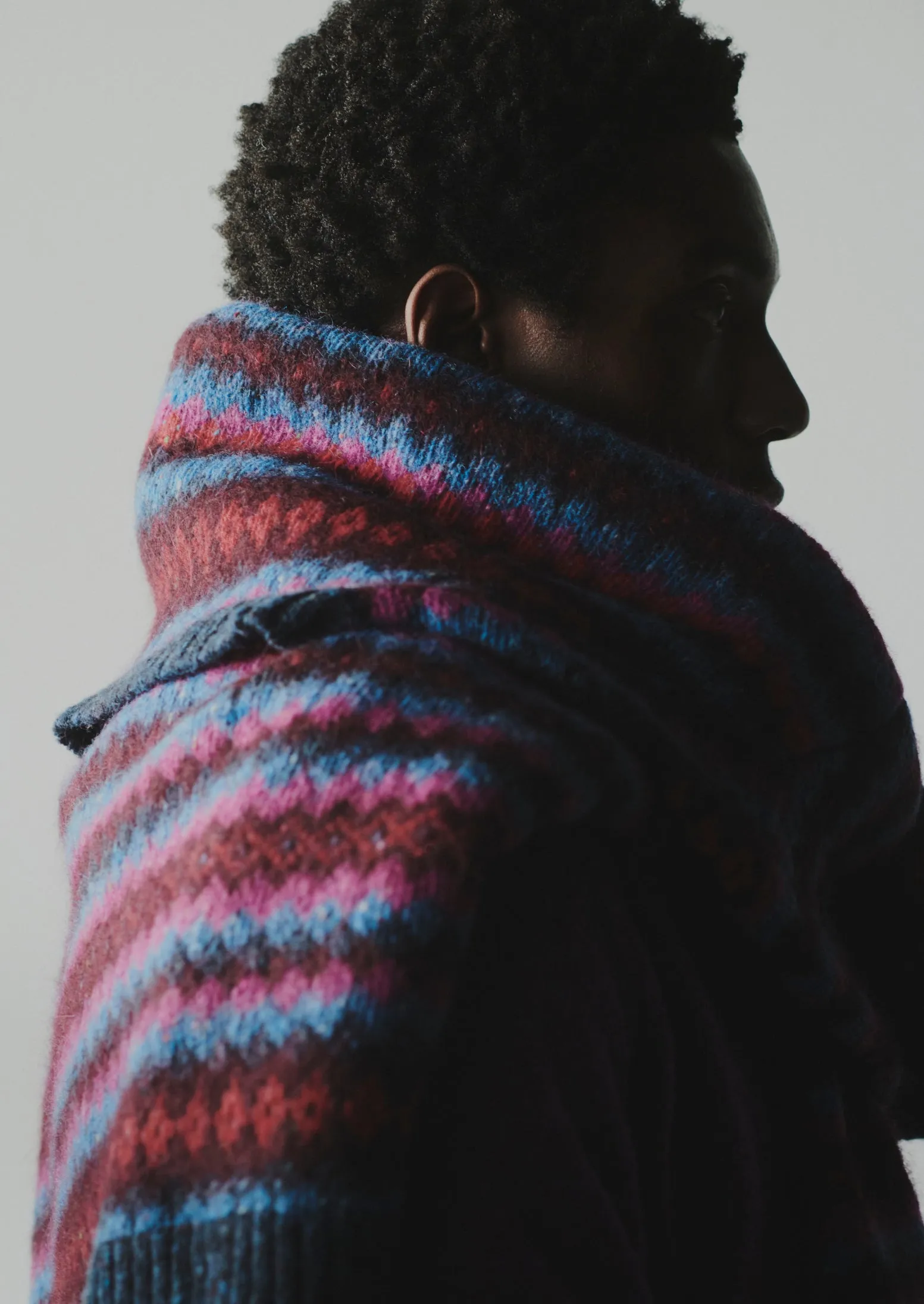 Soundwave Jacquard Crew Neck Sweater | Amethyst Multi sold by TOAST product image thumbnail 3