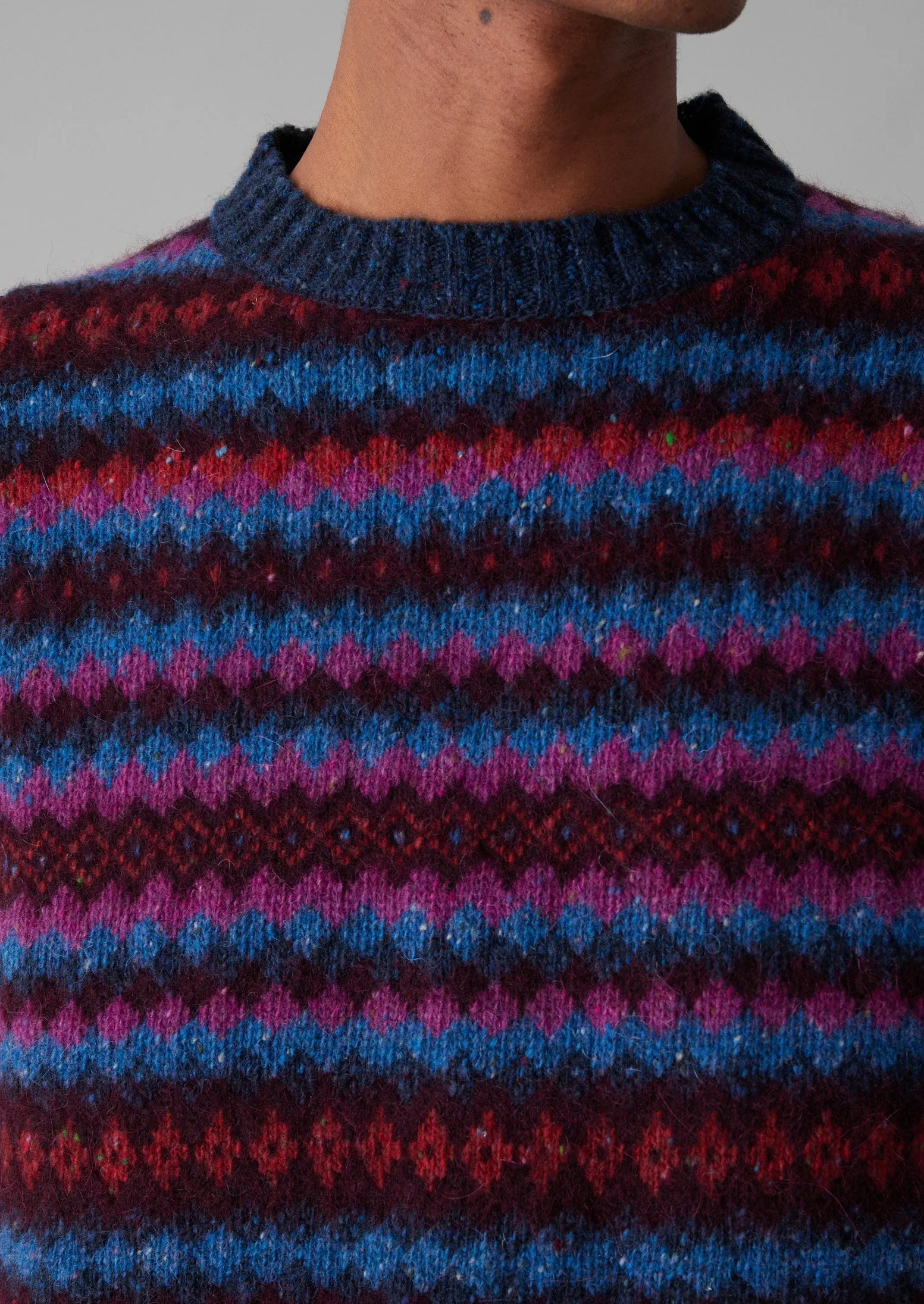 Soundwave Jacquard Crew Neck Sweater | Amethyst Multi sold by TOAST product image thumbnail 5