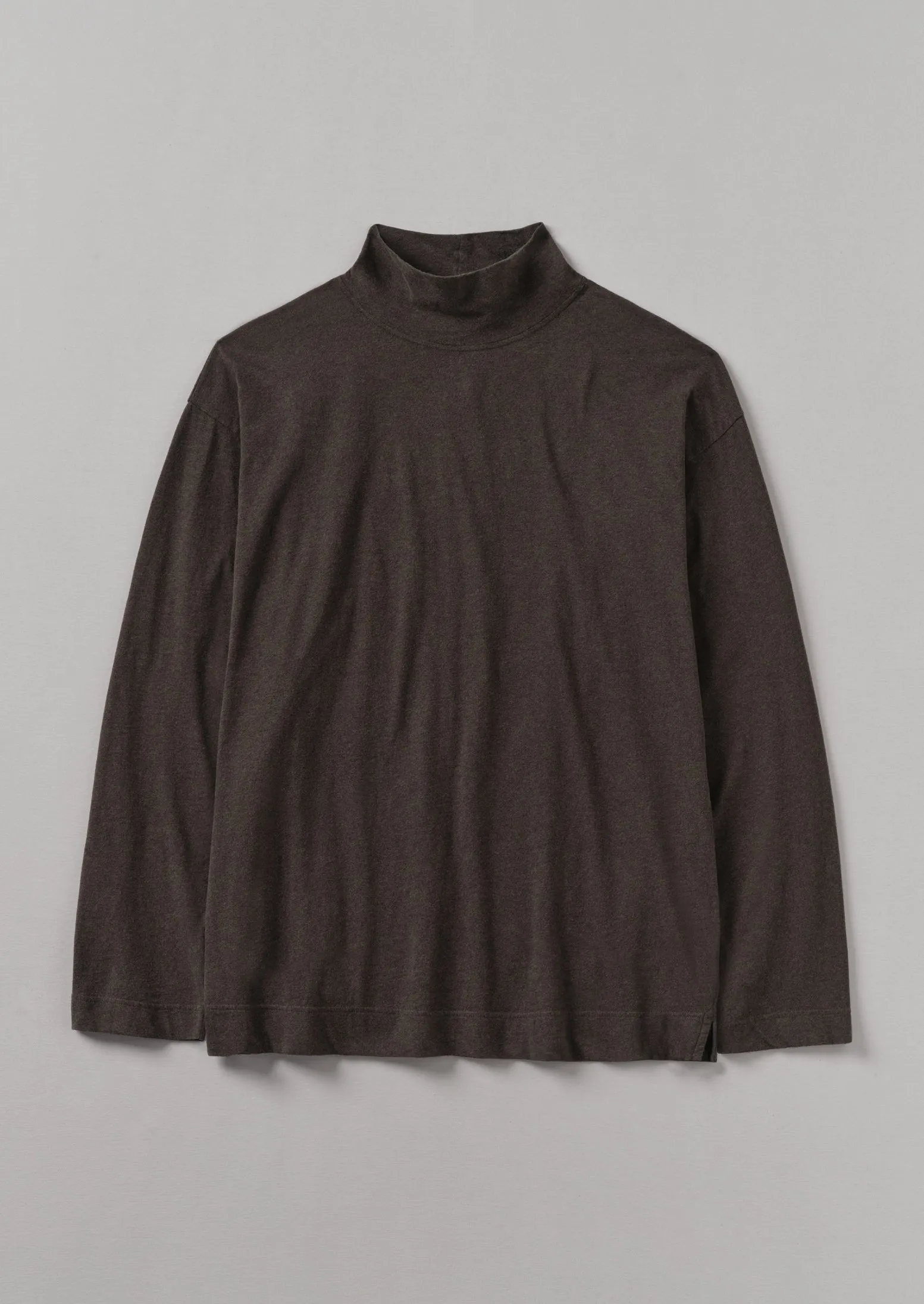 Brushed Cotton High Neck Lounge Top | Bark sold by TOAST