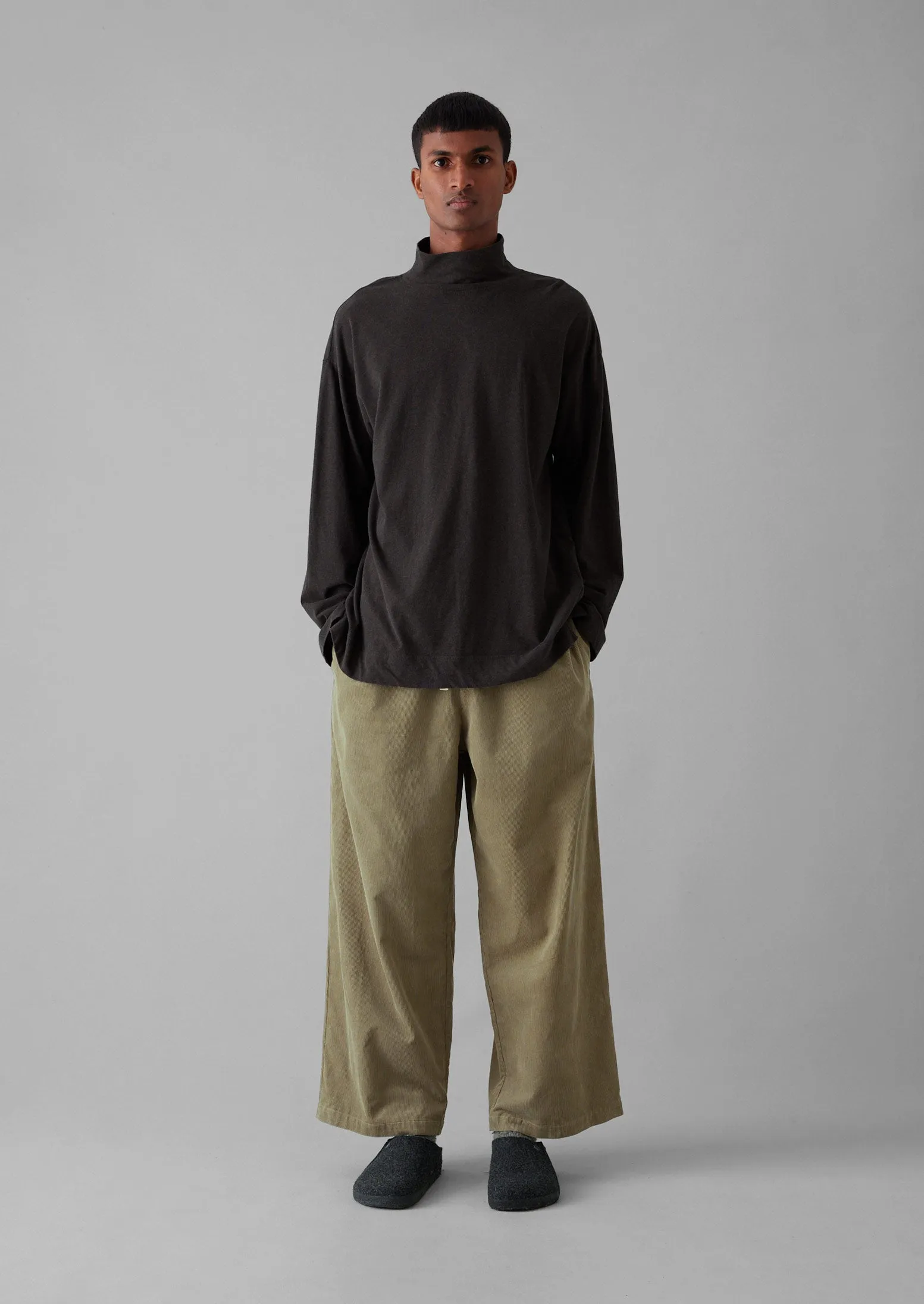 Brushed Cotton High Neck Lounge Top | Bark sold by TOAST product image thumbnail 2