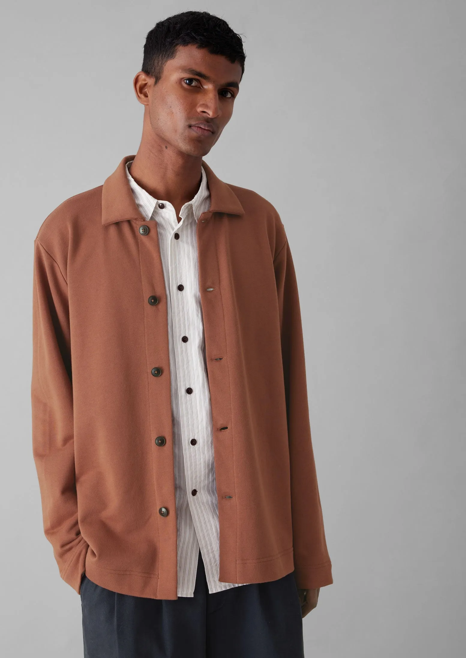 Loopback Organic Cotton Jersey Shirt | Red Granite sold by TOAST product image thumbnail 2