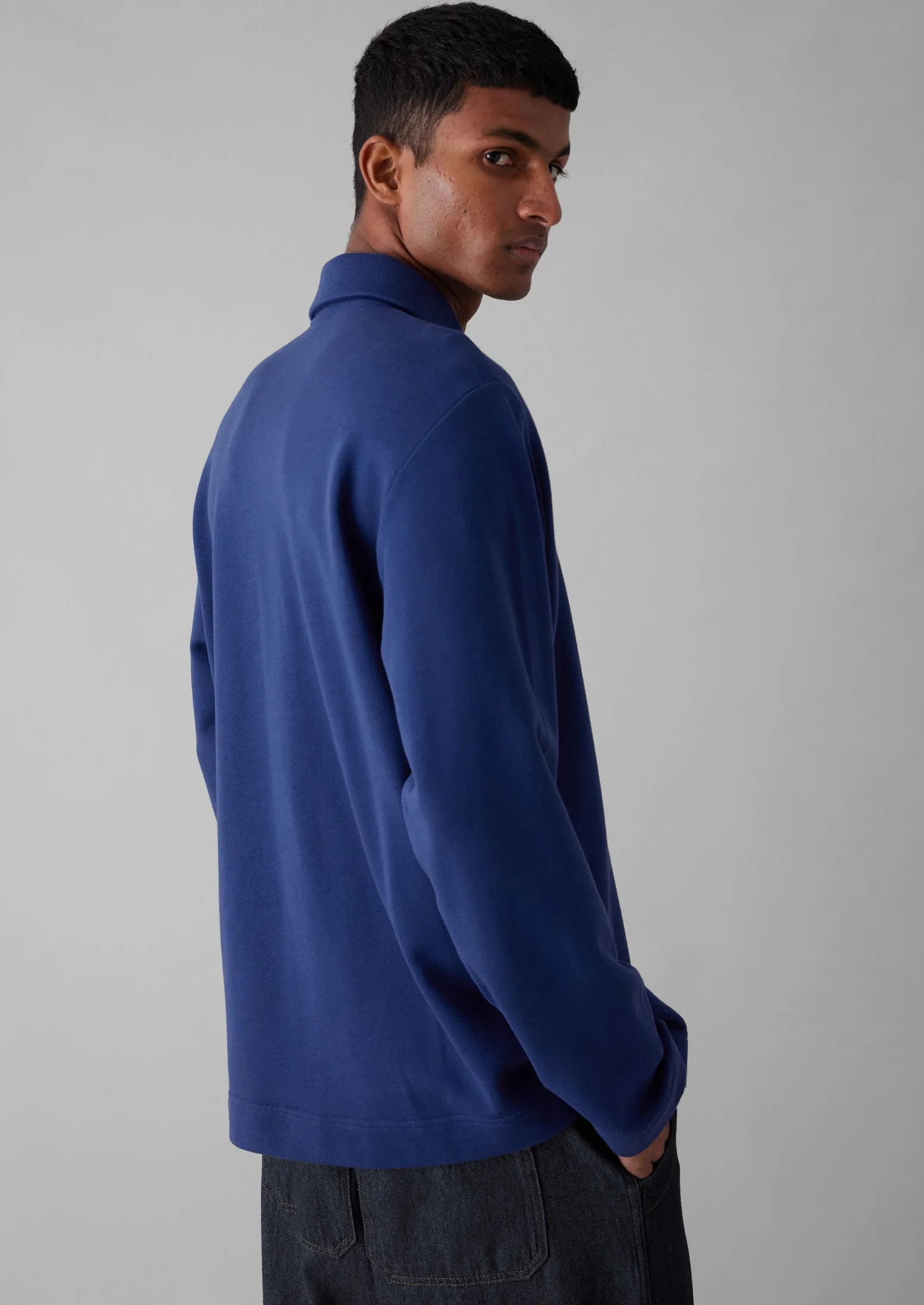 Loopback Organic Cotton Jersey Shirt | Workwear Blue sold by TOAST product image thumbnail 4