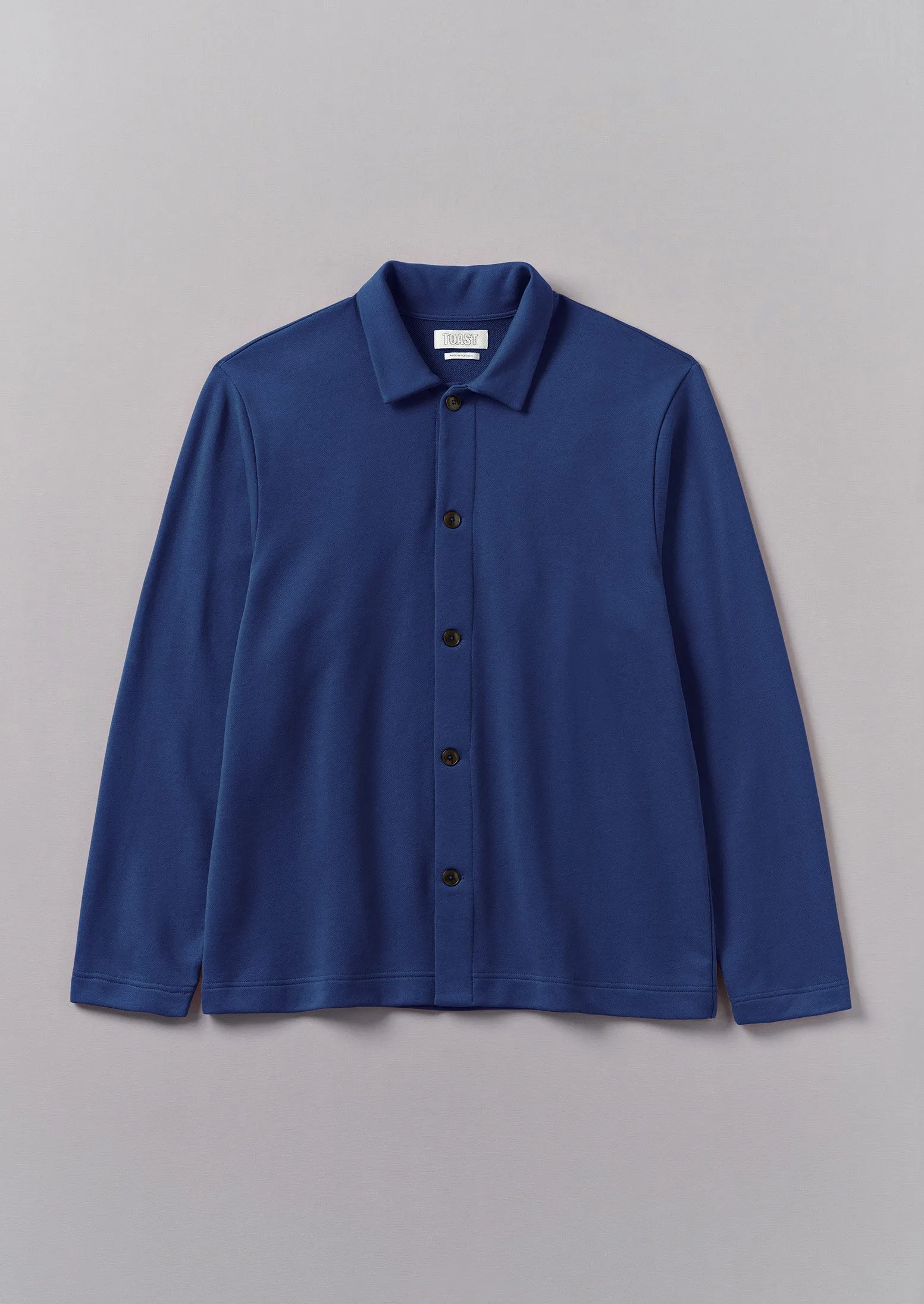 Loopback Organic Cotton Jersey Shirt | Workwear Blue sold by TOAST
