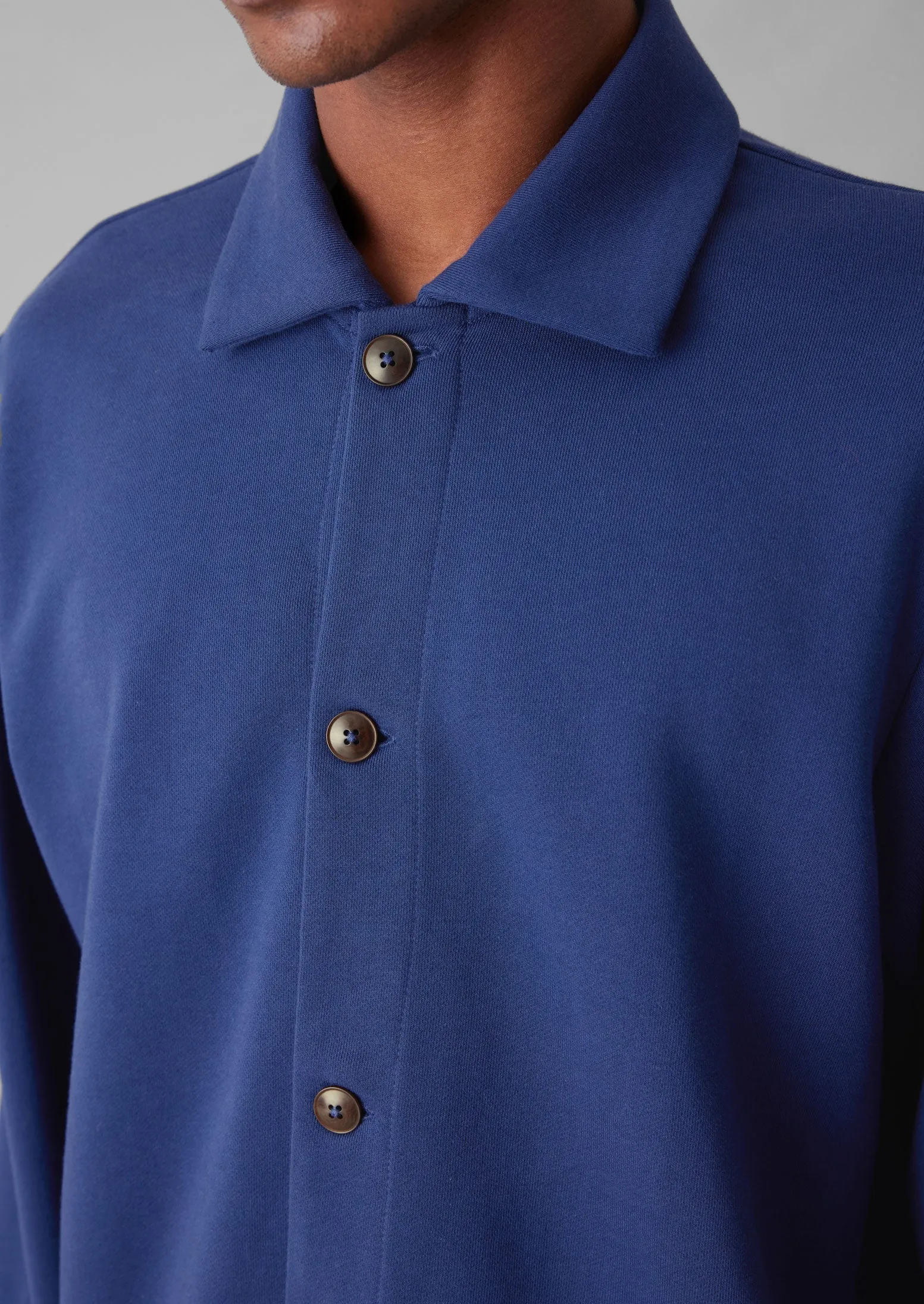Loopback Organic Cotton Jersey Shirt | Workwear Blue sold by TOAST product image thumbnail 2