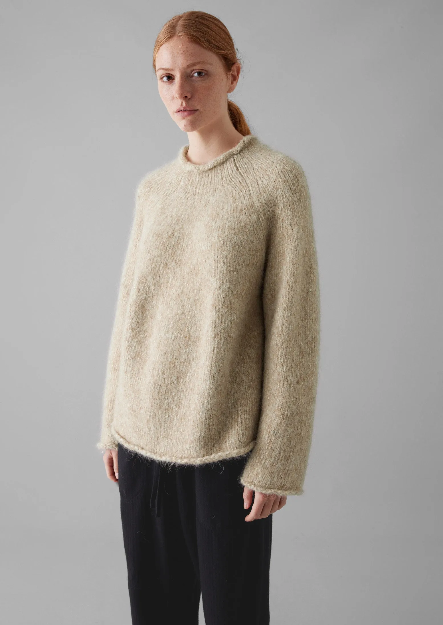 Textured Cotton Alpaca Sweater | Moonstone sold by TOAST product image thumbnail 4