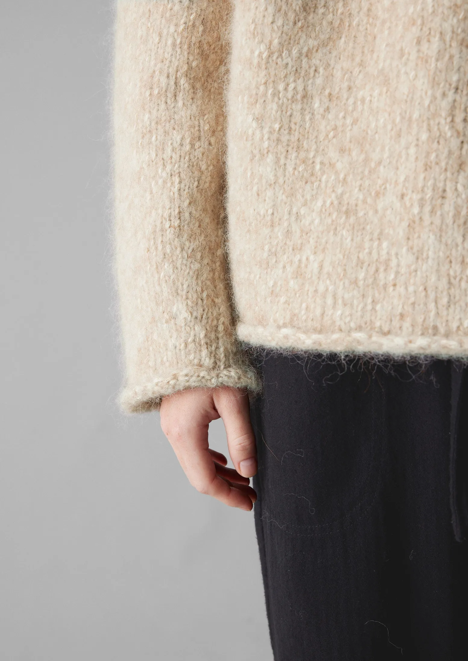 Textured Cotton Alpaca Sweater | Moonstone sold by TOAST product image thumbnail 5