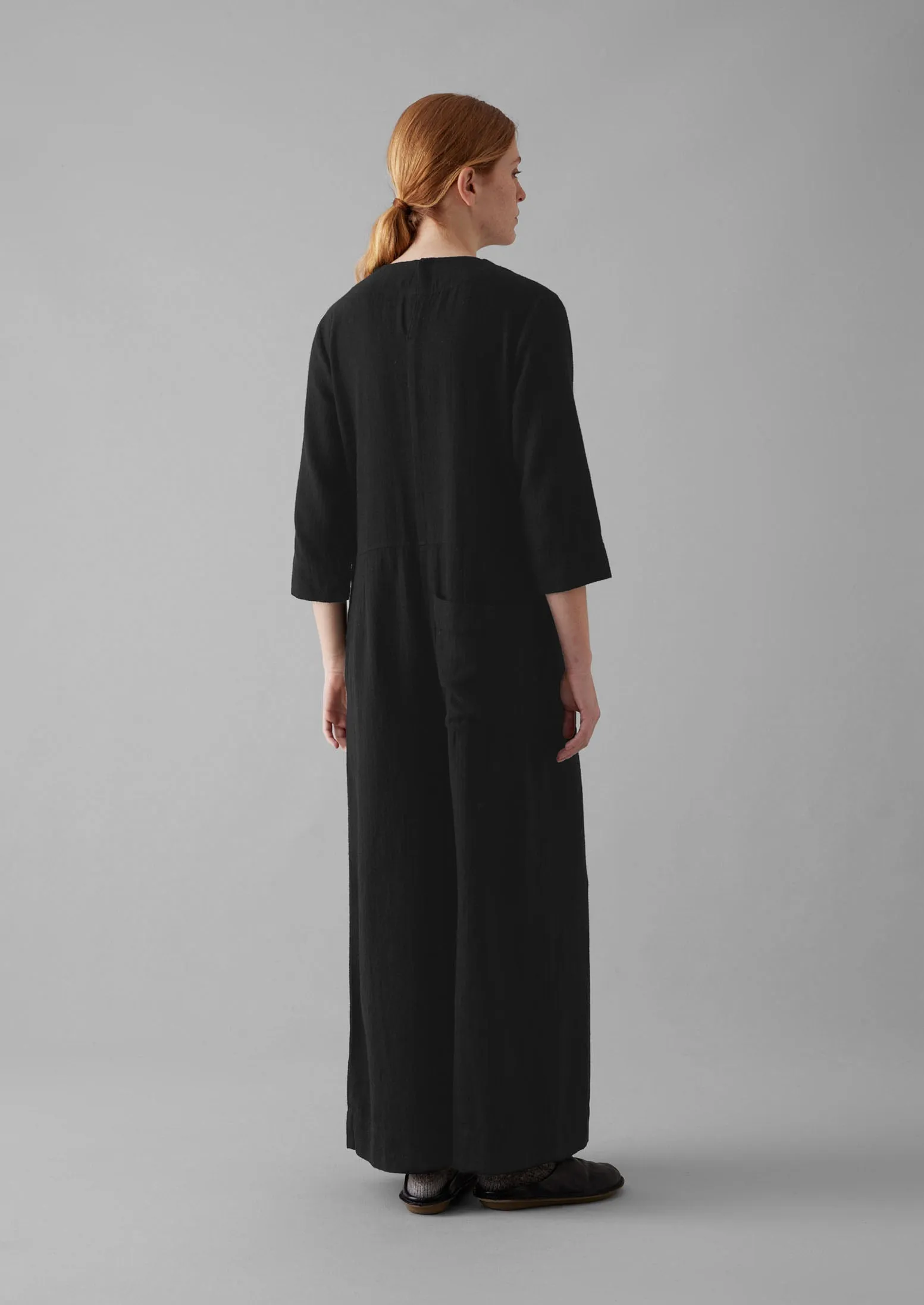 Brushed Cotton Linen Jumpsuit | Slate sold by TOAST product image thumbnail 5