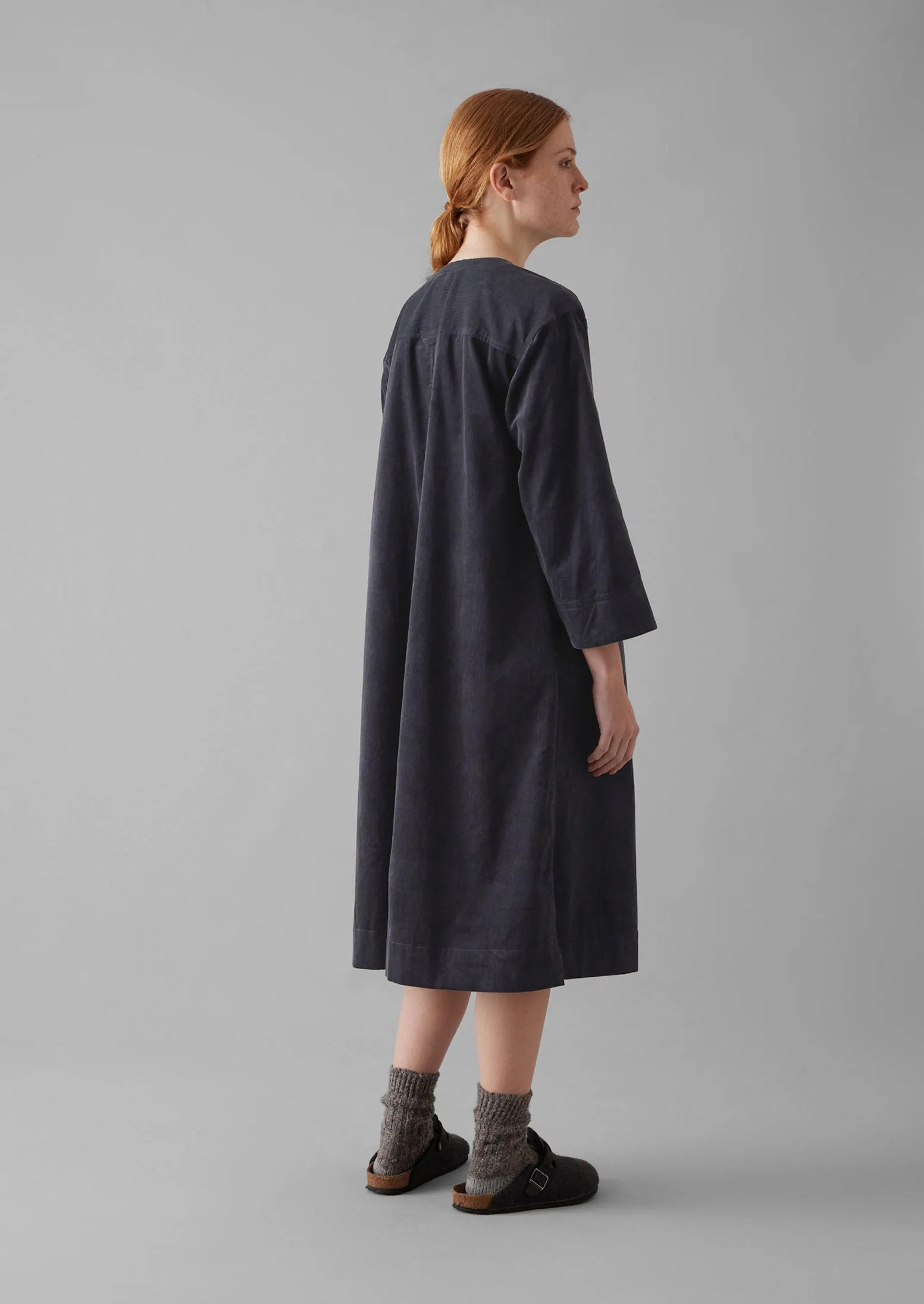 Organic Cord Dress | Charcoal sold by TOAST product image thumbnail 4