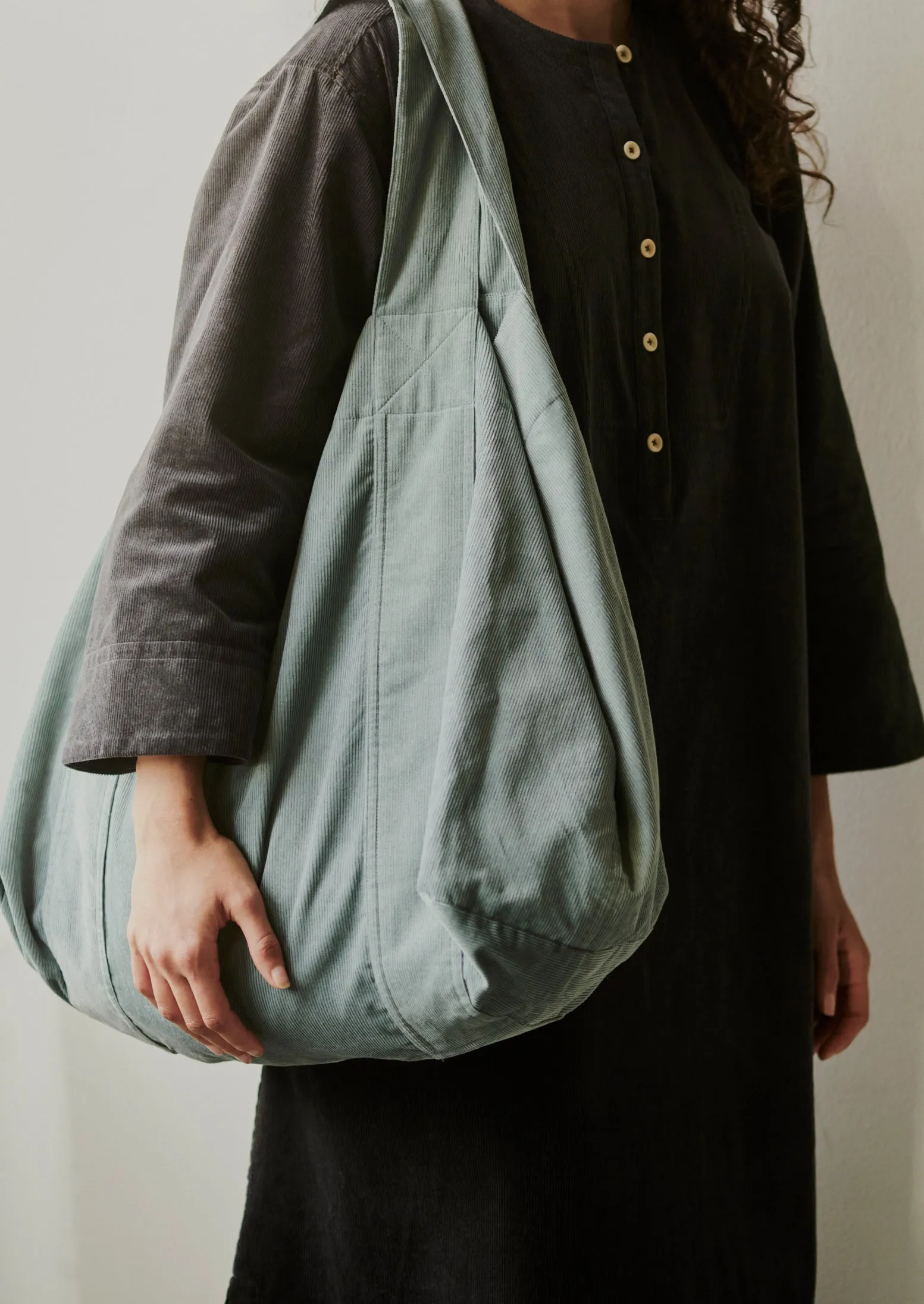 Organic Cord Lounge Bag | Dusty Blue sold by TOAST product image thumbnail 2