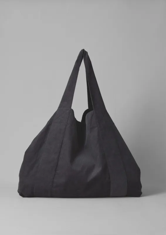 Organic Cord Lounge Bag | Charcoal sold by TOAST