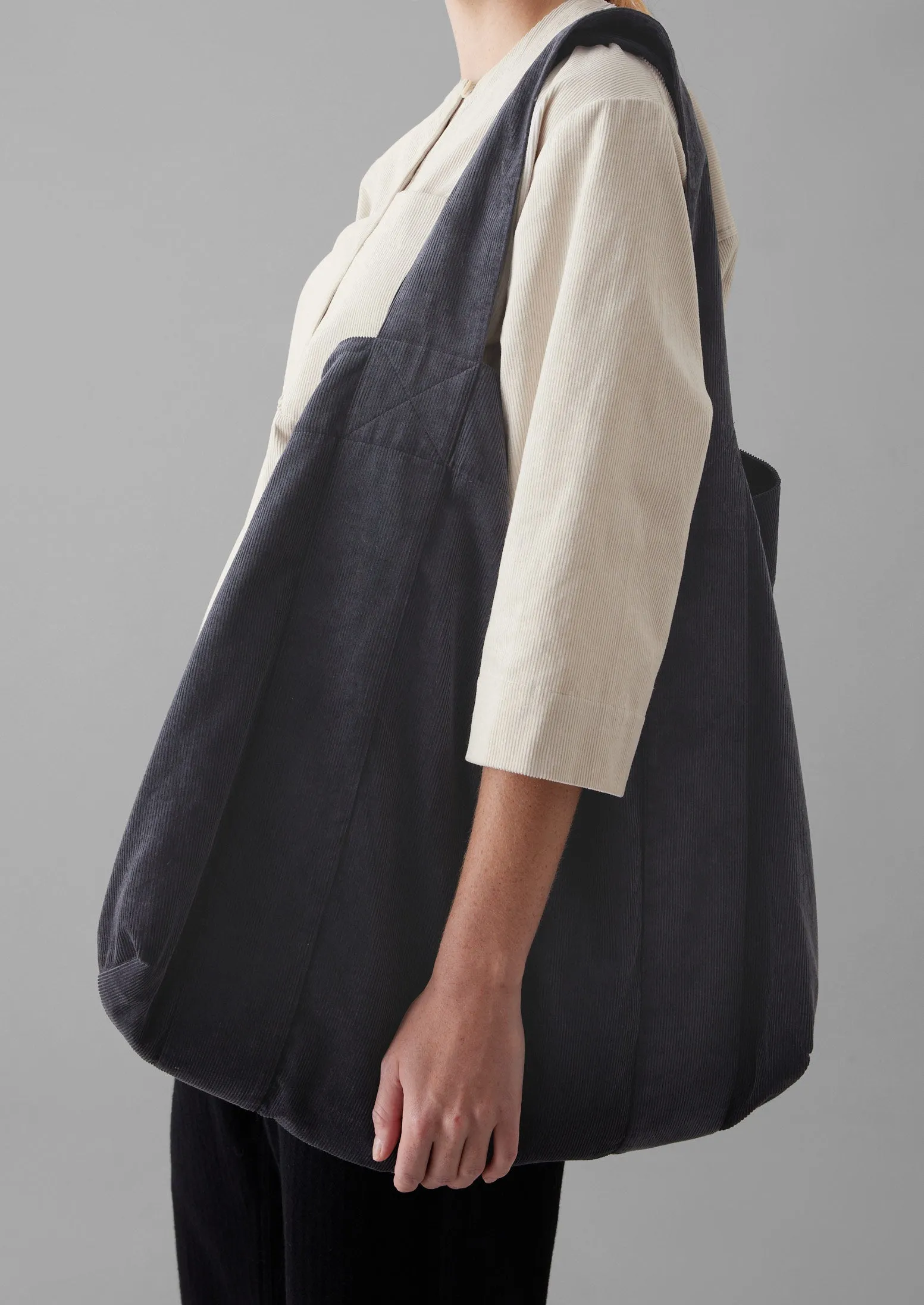 Organic Cord Lounge Bag | Charcoal sold by TOAST product image thumbnail 2