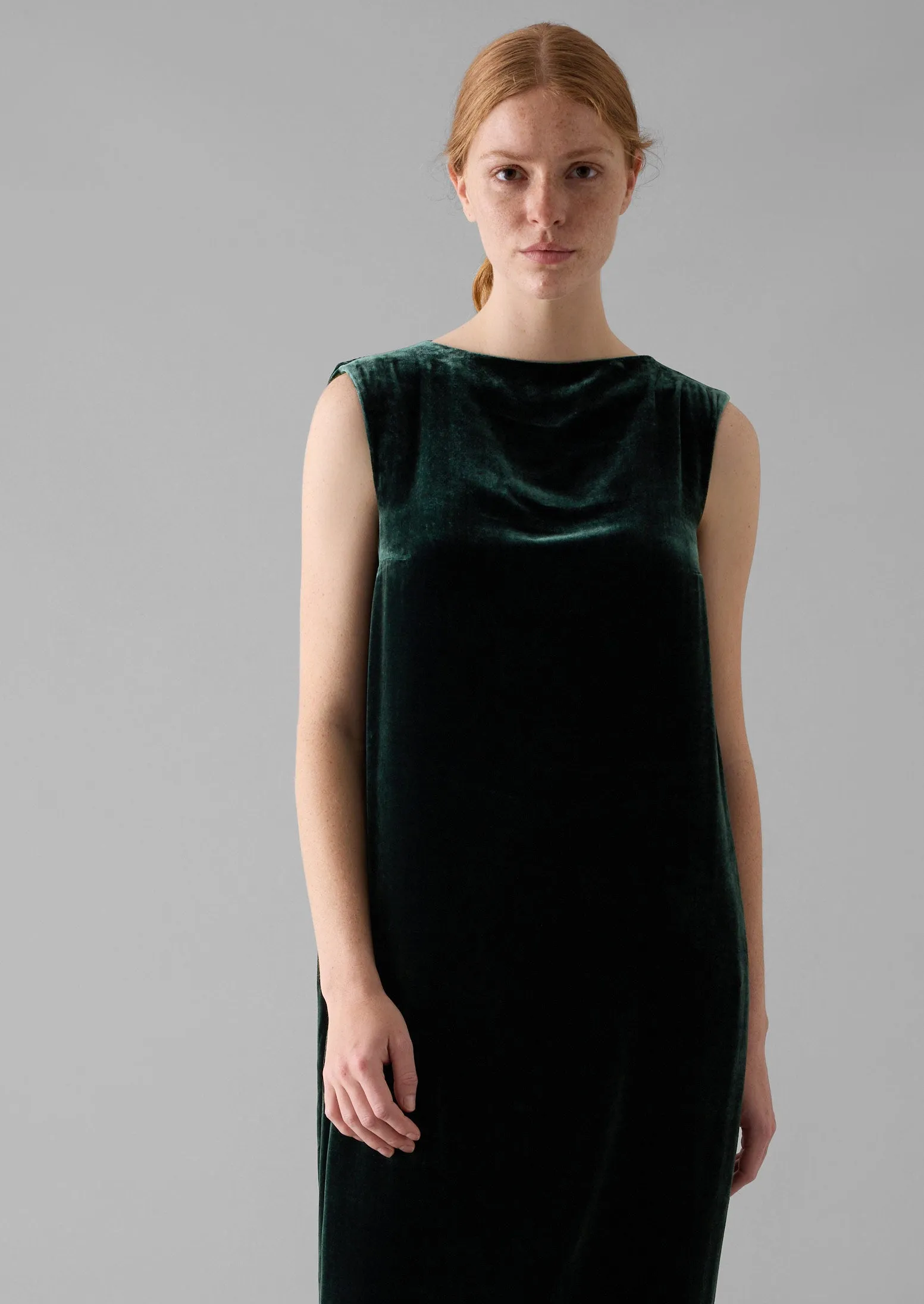 Fluid Silk Velvet Dress | Onyx sold by TOAST product image thumbnail 3