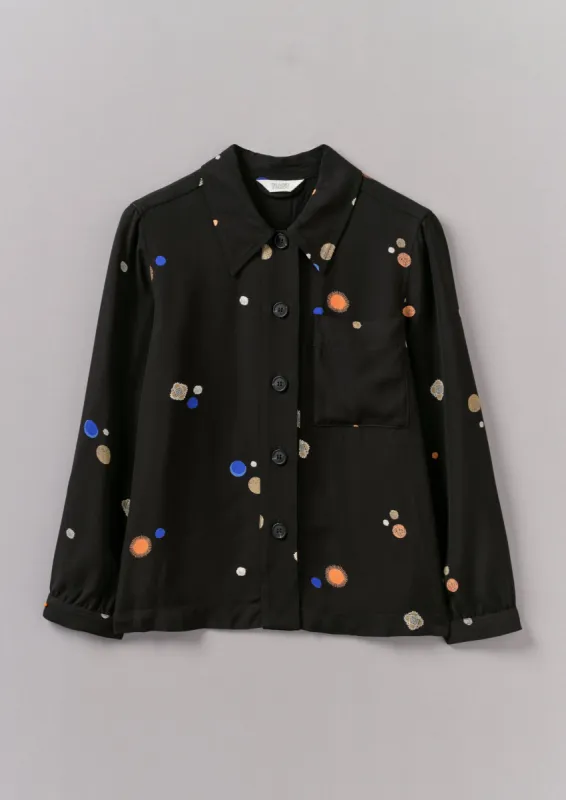 Baya Cosmic Dot Print Shirt | Black sold by TOAST