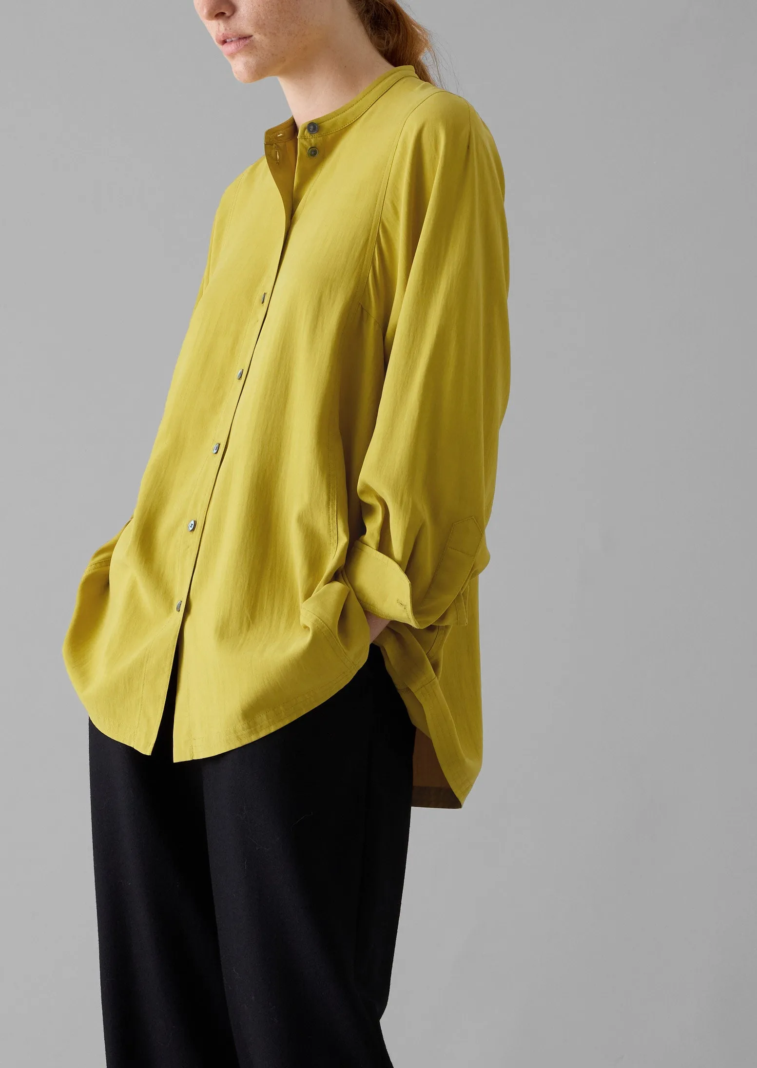 Spun Silk Shirt | Golden Olive sold by TOAST product image thumbnail 5