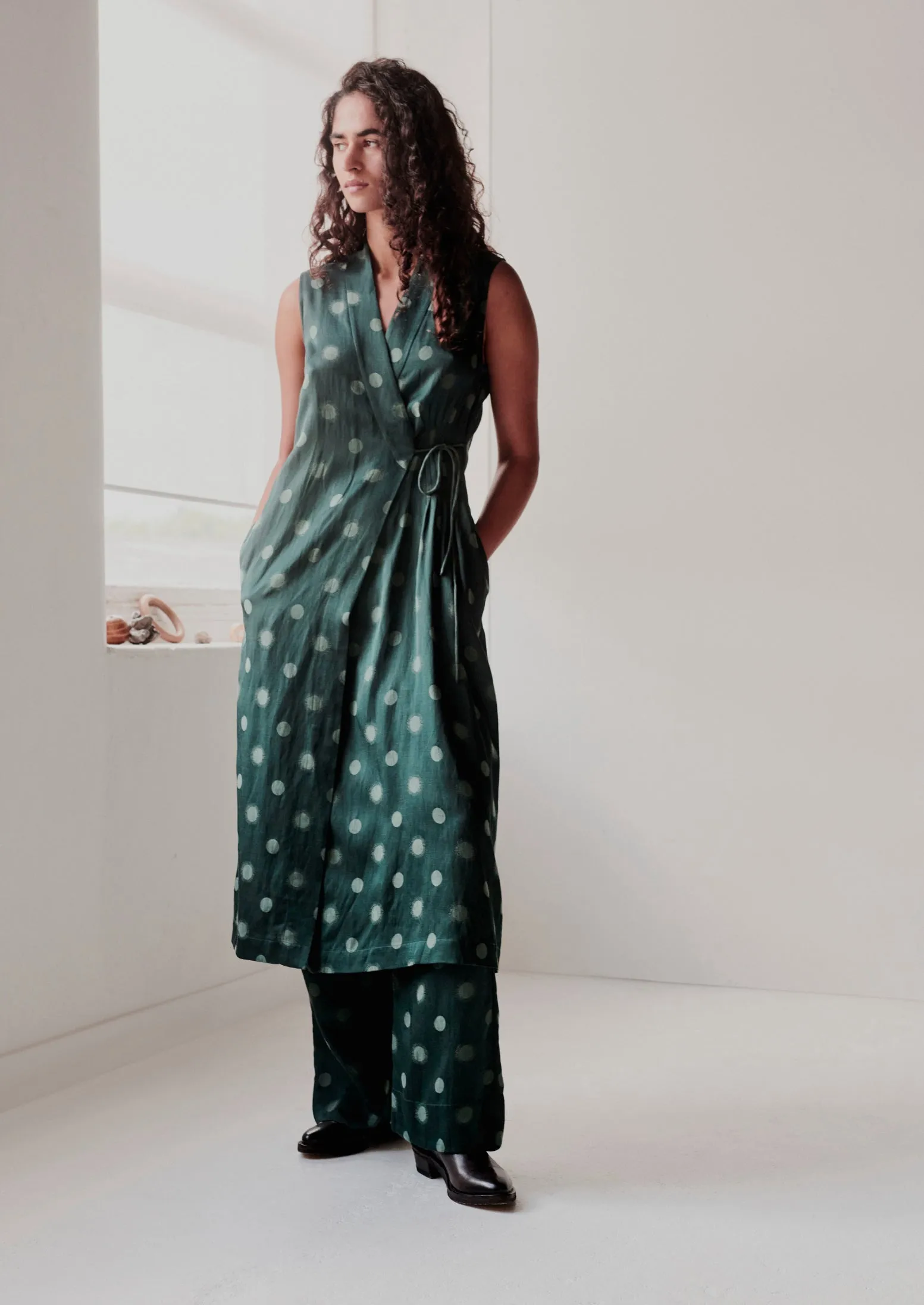 Sun and Moon Jacquard Dress | Oil sold by TOAST product image thumbnail 2
