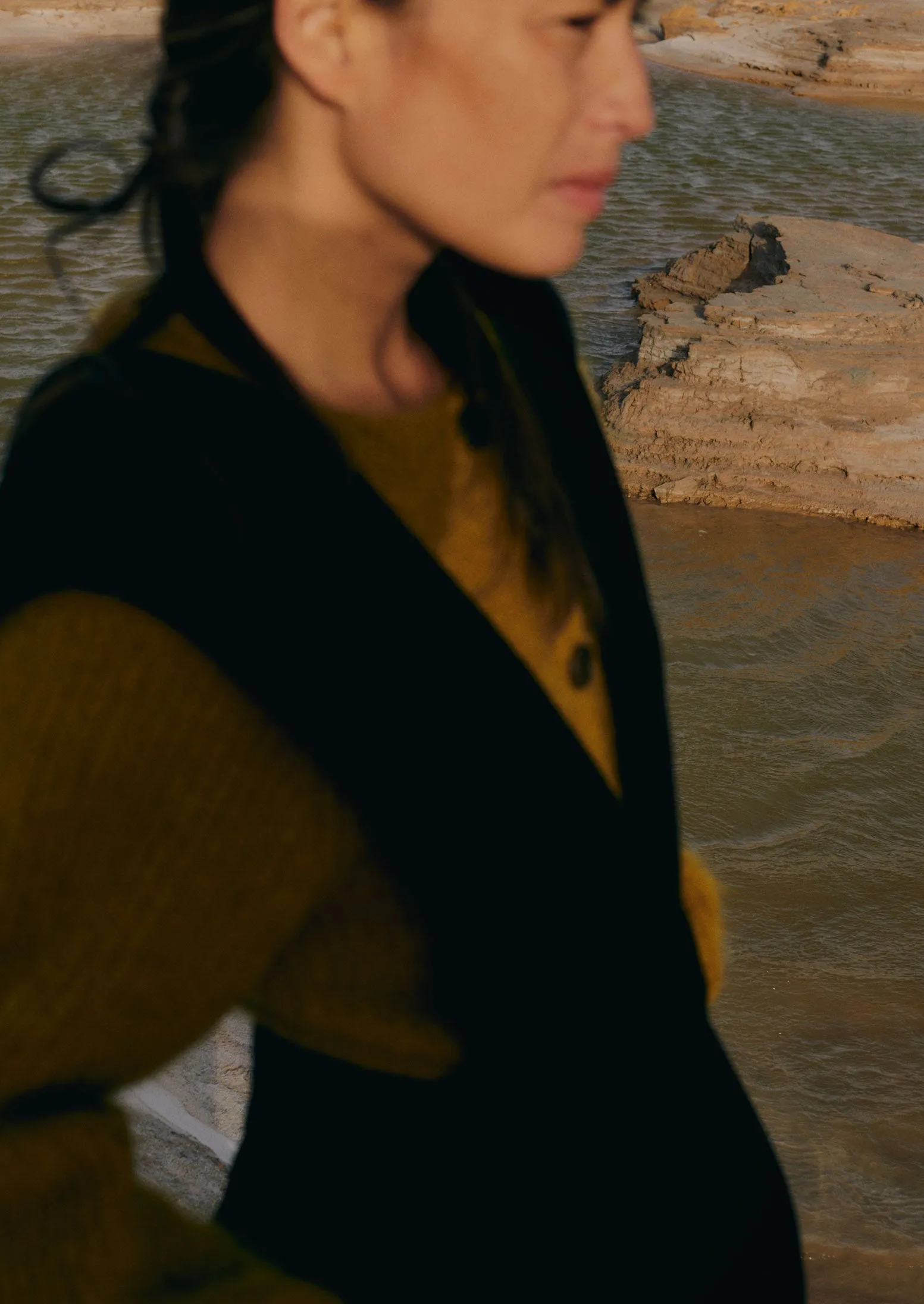 Cotton Velvet Pinafore Jumpsuit | Brown Slate sold by TOAST product image thumbnail 4