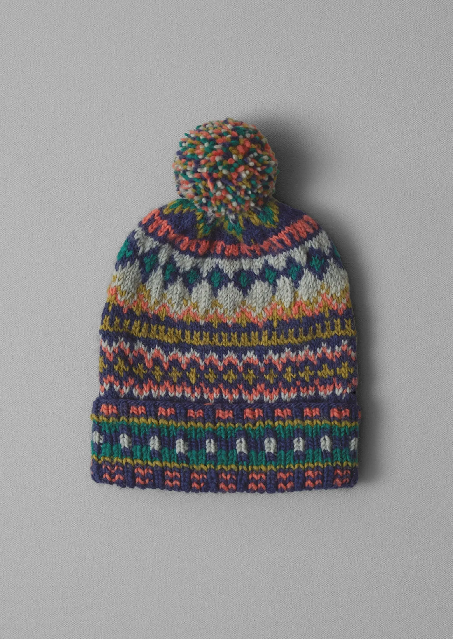 Chamula Hand Knit Hat | Blue Multi sold by TOAST