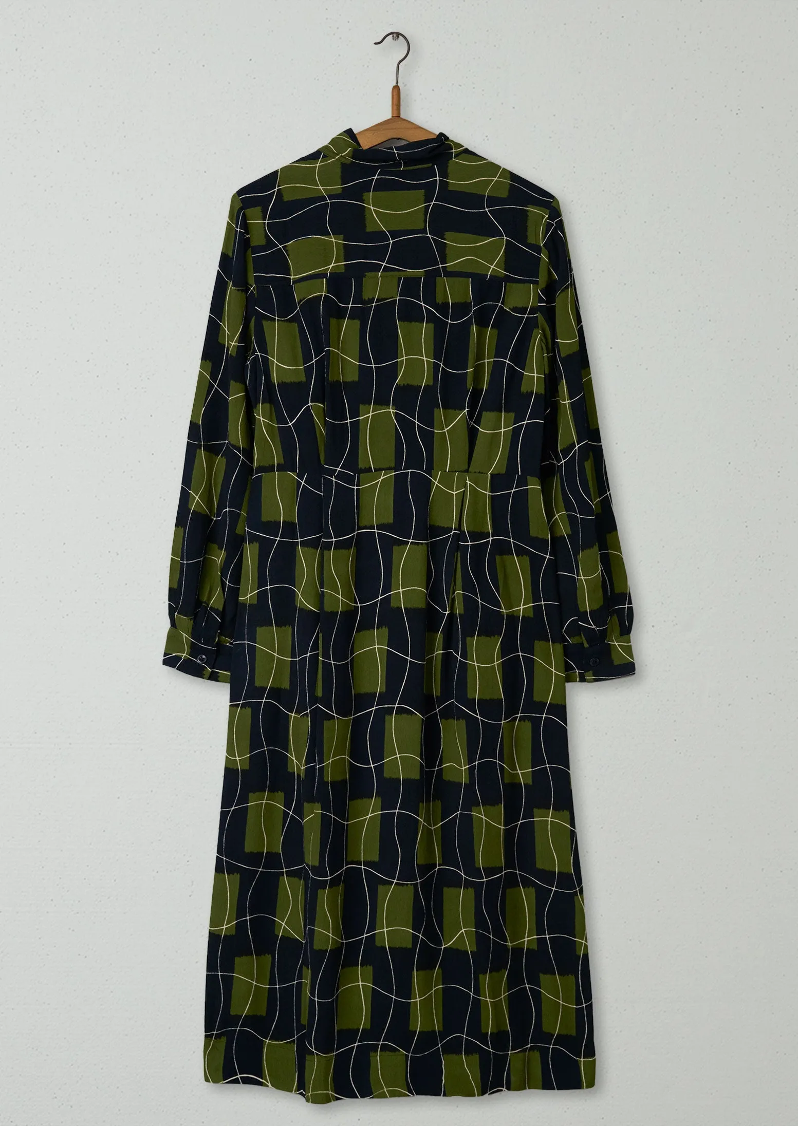 Reworn Check Print Dress Size 10 (537) | Slate Olive sold by TOAST product image thumbnail 2