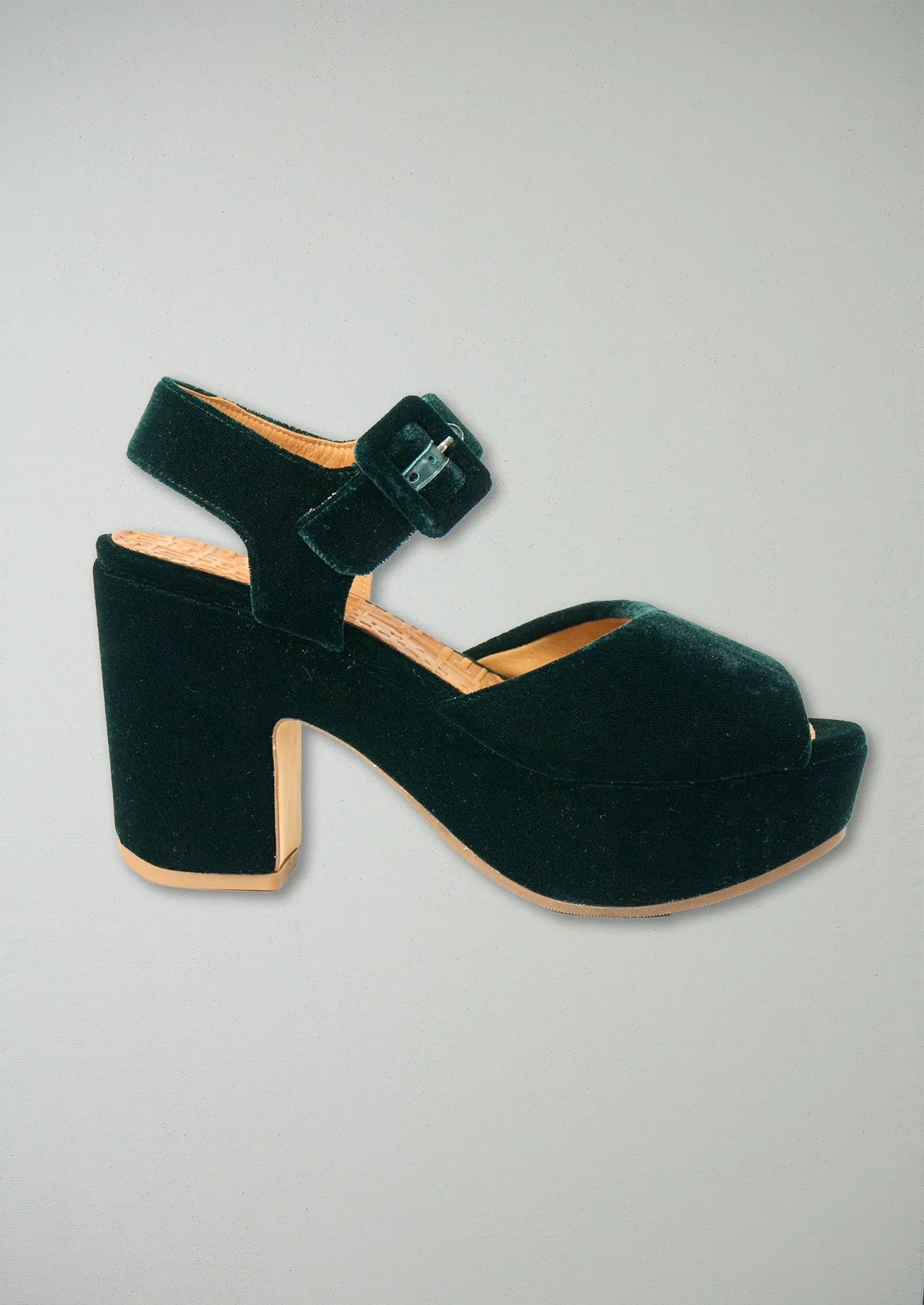 Reworn Chie Mihara Platform Shoes Size 39 (098) | Dark Green sold by TOAST product image thumbnail 2