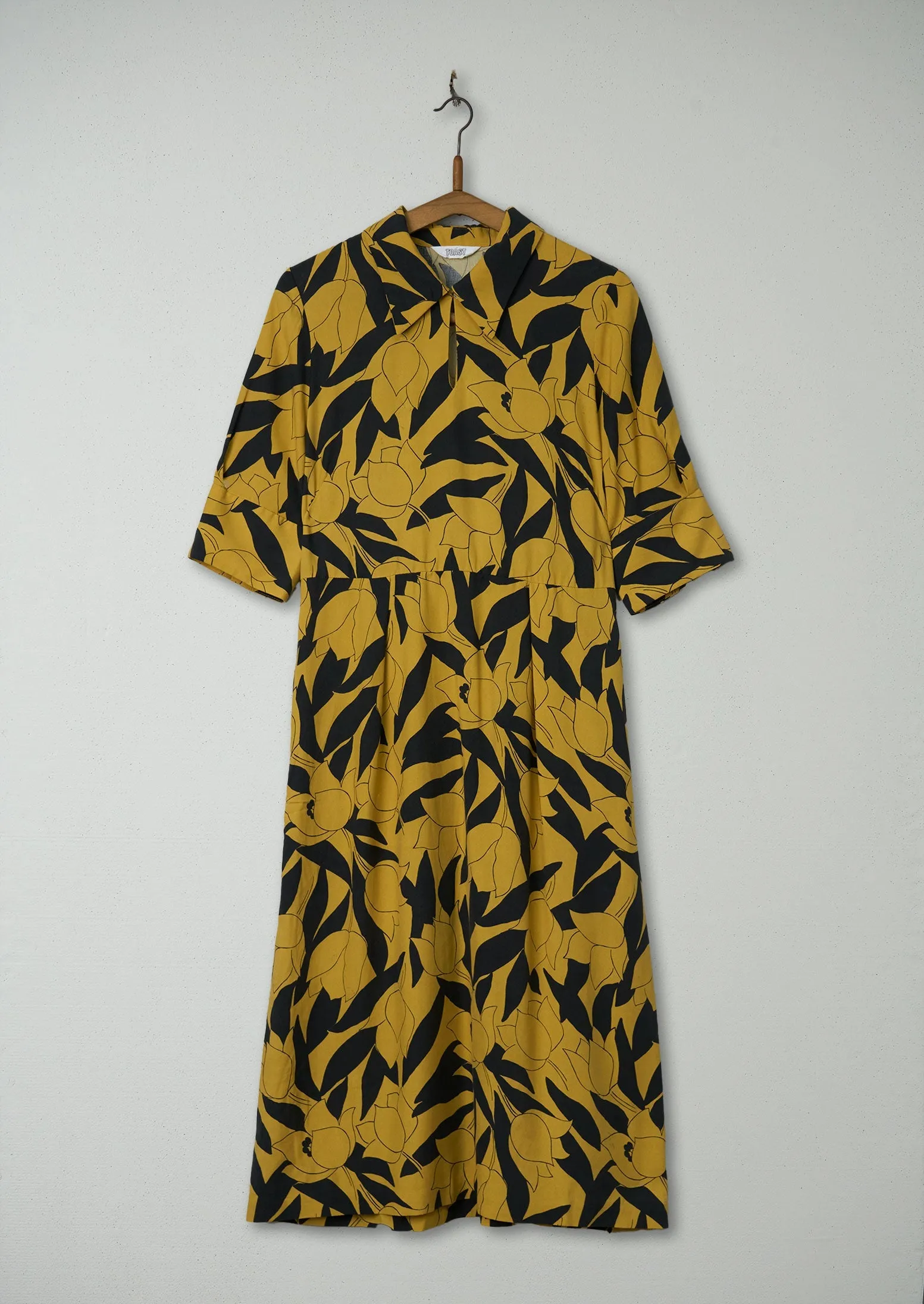 Reworn Floral Print Silk Dress Size 10 (576) | Multi sold by TOAST