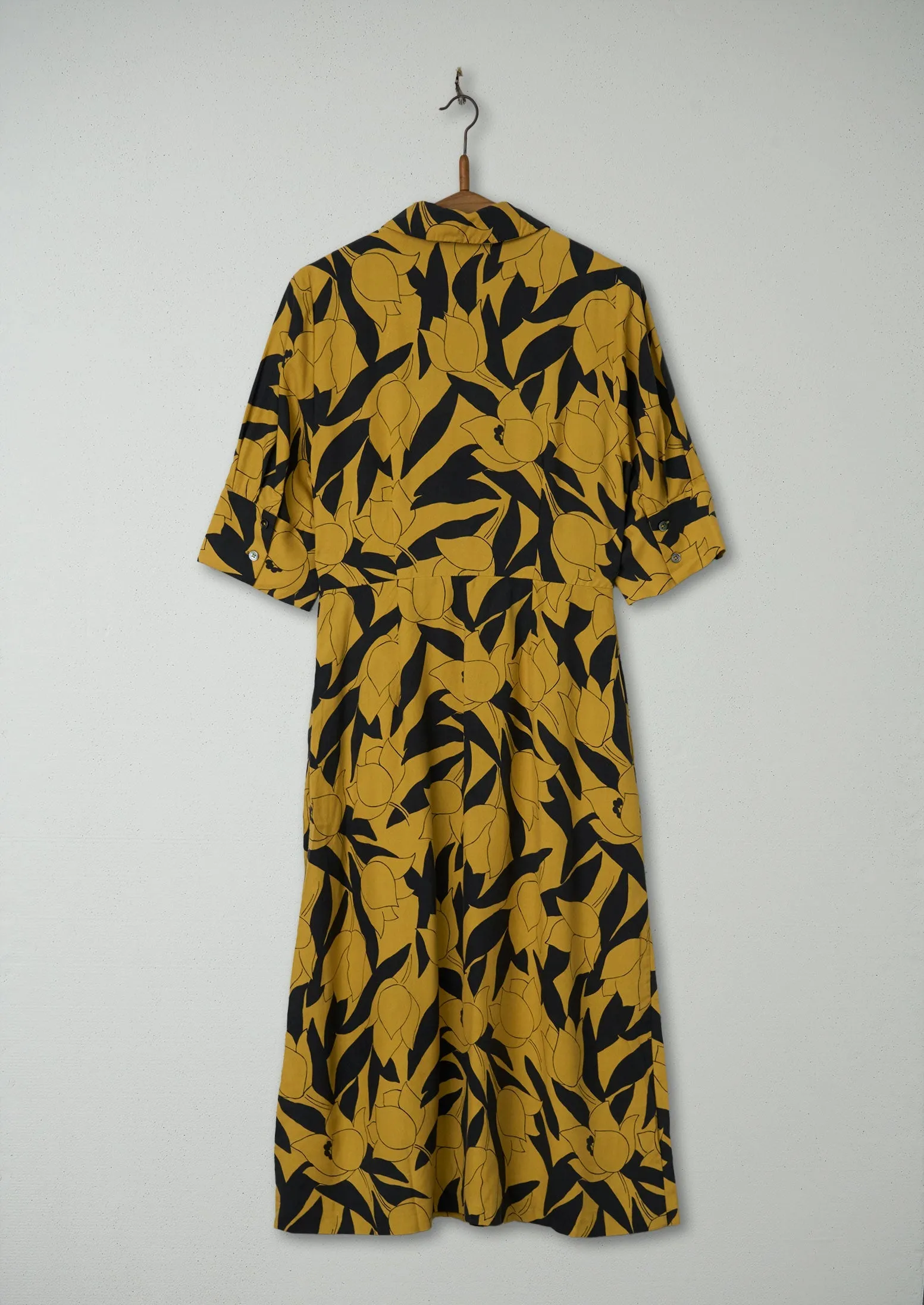 Reworn Floral Print Silk Dress Size 10 (576) | Multi sold by TOAST product image thumbnail 2