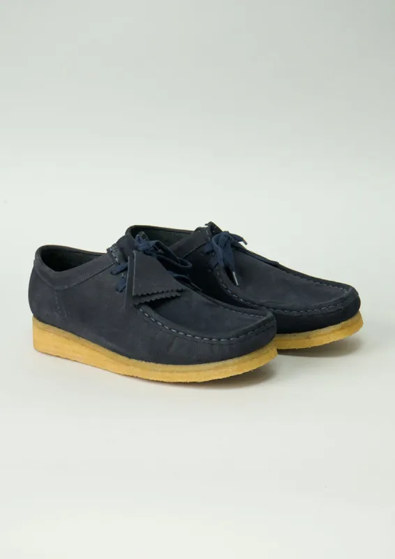 Reworn Clarks Wallabee Shoes Size 6 (100) | Dark Navy sold by TOAST