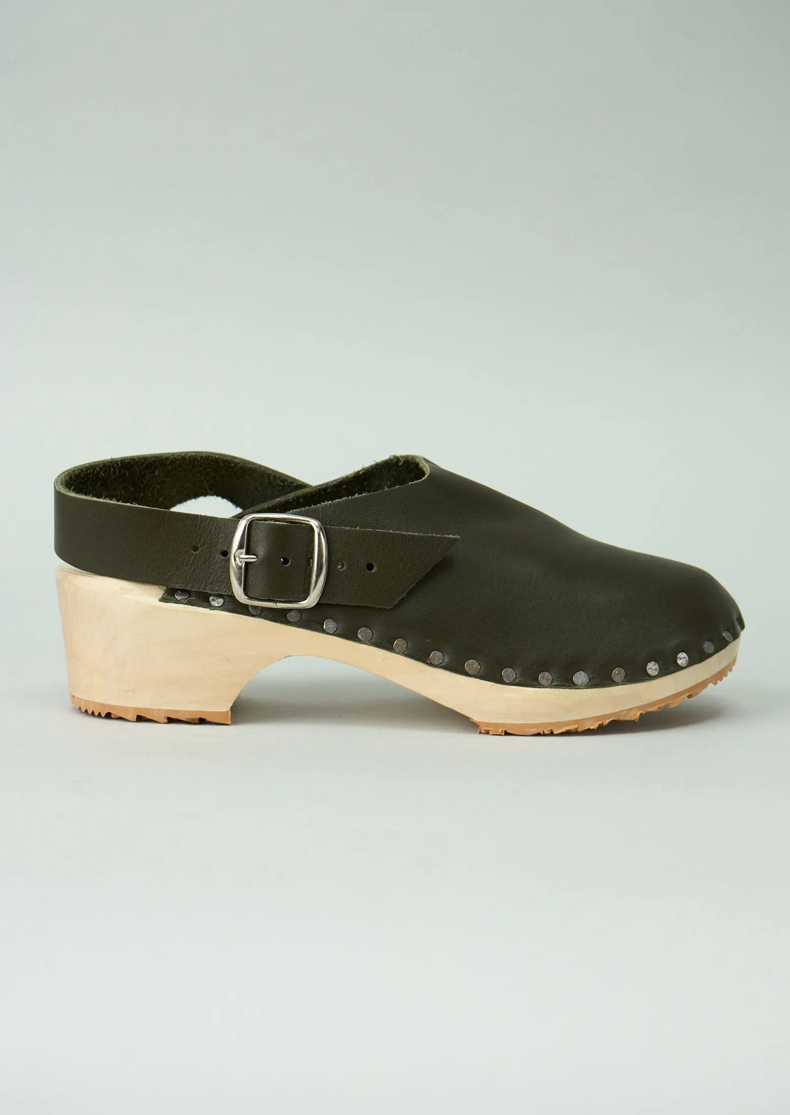Reworn Walkleys Clogs Size 4 (106) | Olive sold by TOAST product image thumbnail 2
