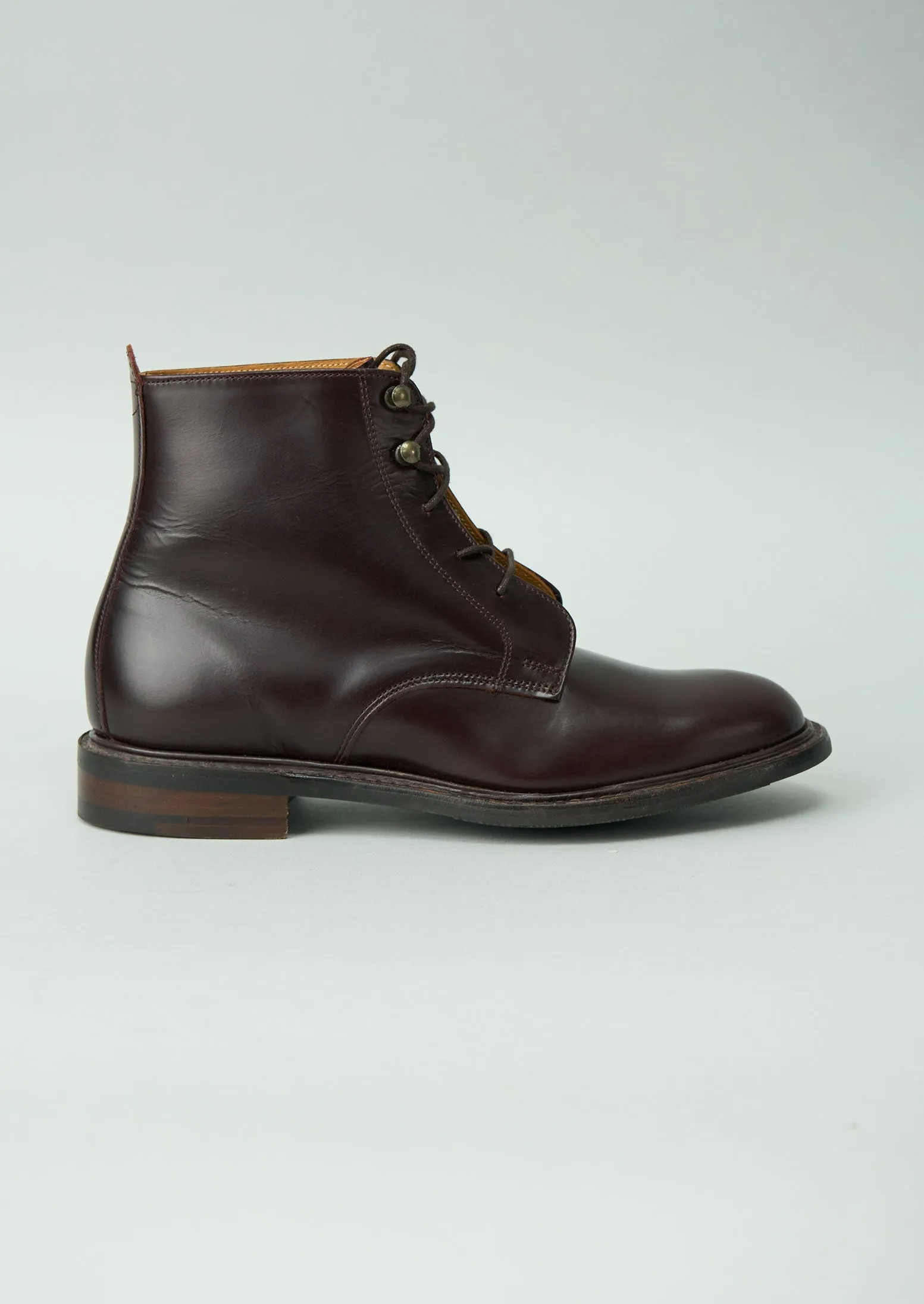Reworn Cheaney Lace Up Boots Size 4 (109) | Burgundy sold by TOAST product image thumbnail 2