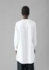 Elena Cotton Linen Tunic Shirt | Paper White sold by TOAST