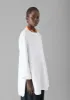 Elena Cotton Linen Tunic Shirt | Paper White sold by TOAST