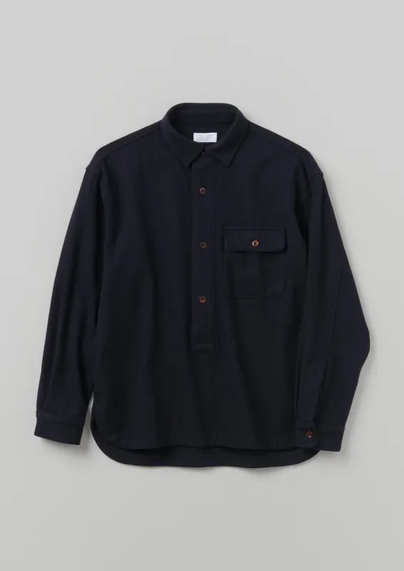 Wool Cashmere Overshirt | Navy sold by TOAST