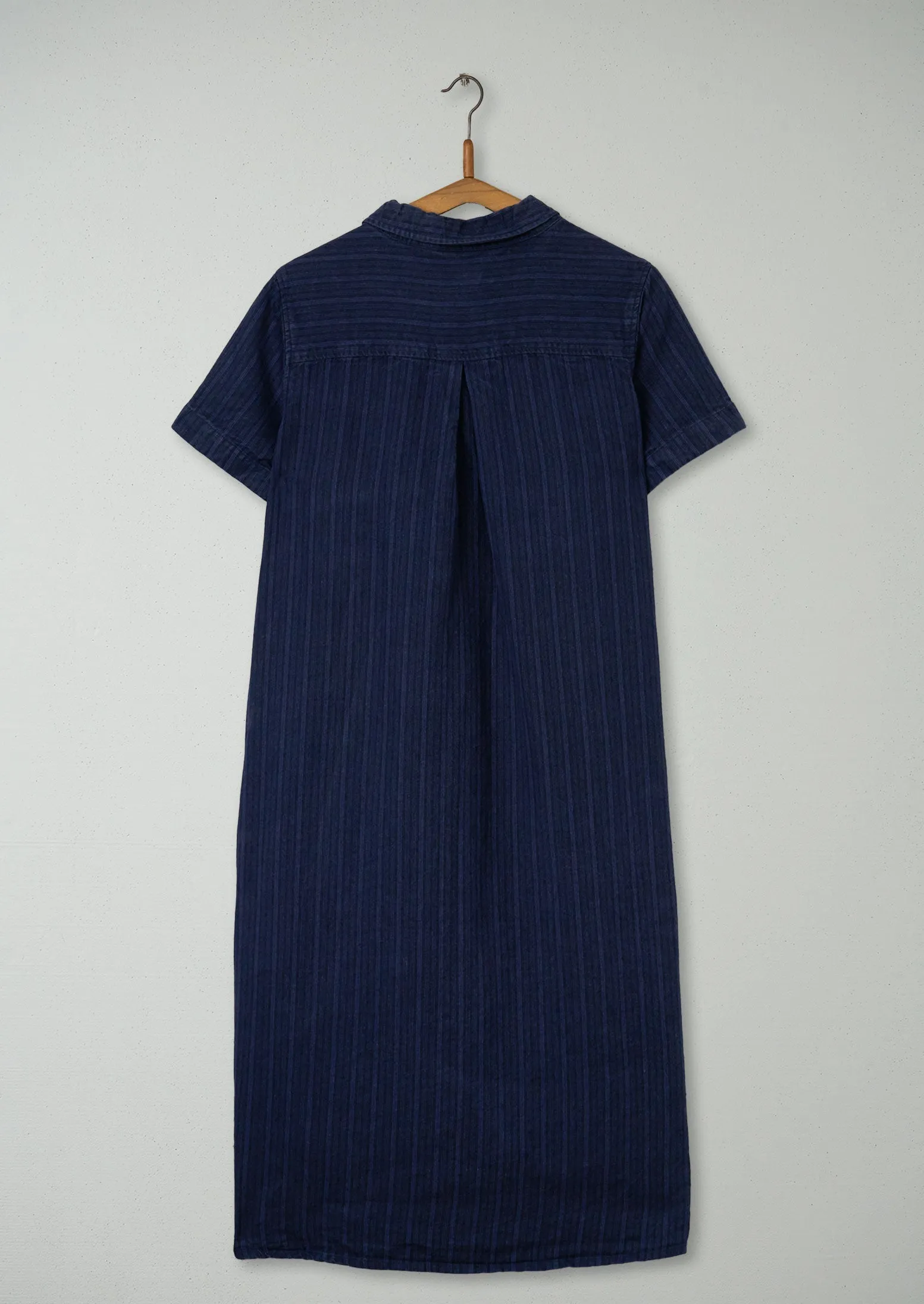 Reworn Linen Swingy Dress Size 10 (557) | Indigo sold by TOAST product image thumbnail 2