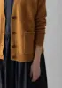 Ffion Wool Cashmere Boxy Cardigan | Turmeric sold by TOAST