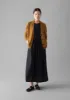 Ffion Wool Cashmere Boxy Cardigan | Turmeric sold by TOAST