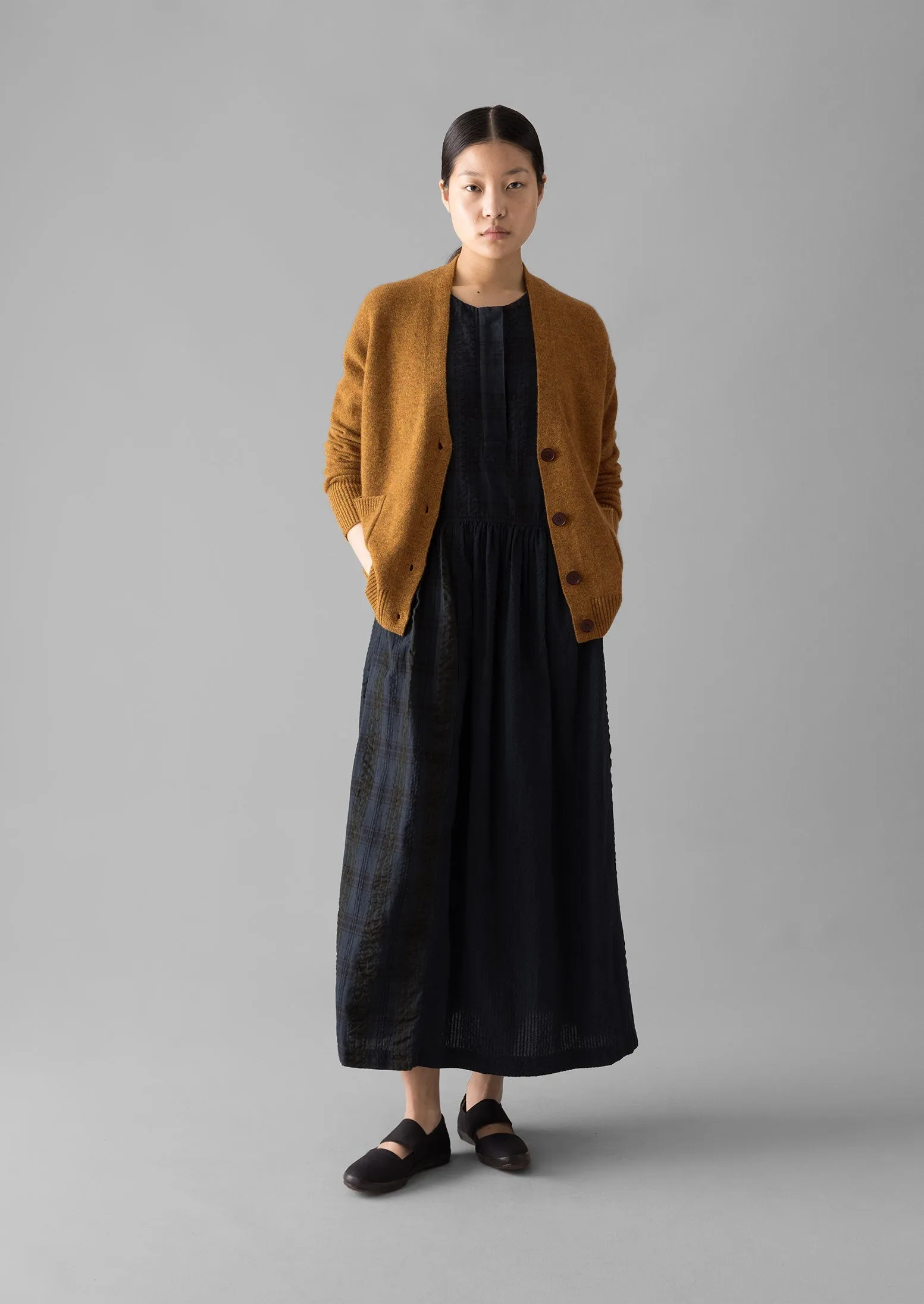 Ffion Wool Cashmere Boxy Cardigan | Turmeric sold by TOAST product image thumbnail 2