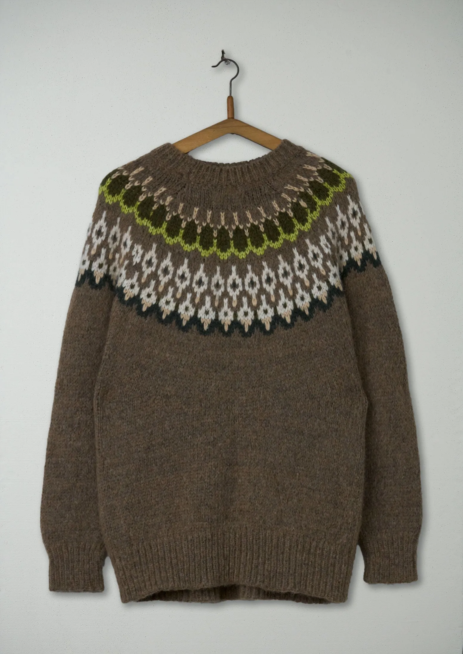 Reworn Jacquard Yoke Sweater Size M (184) | Fawn Multi sold by TOAST product image thumbnail 2