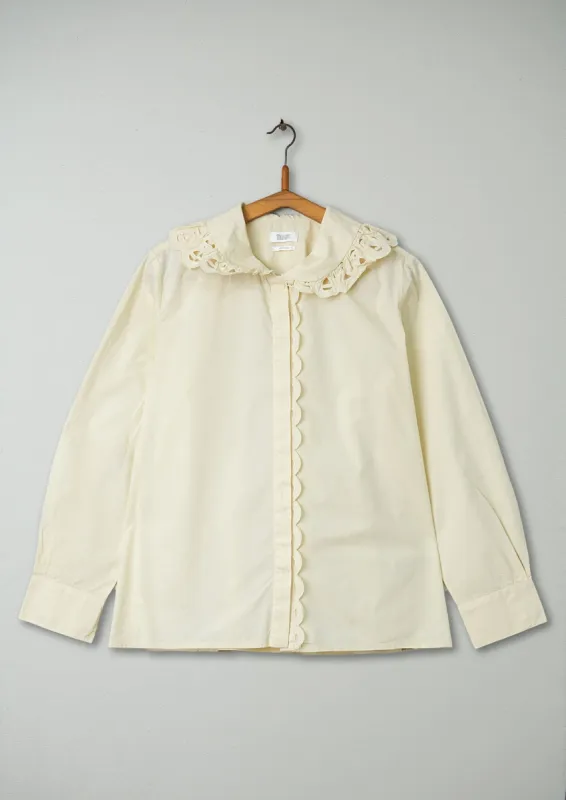 Reworn Poplin Shirt Size 14 (211) | Parchment sold by TOAST