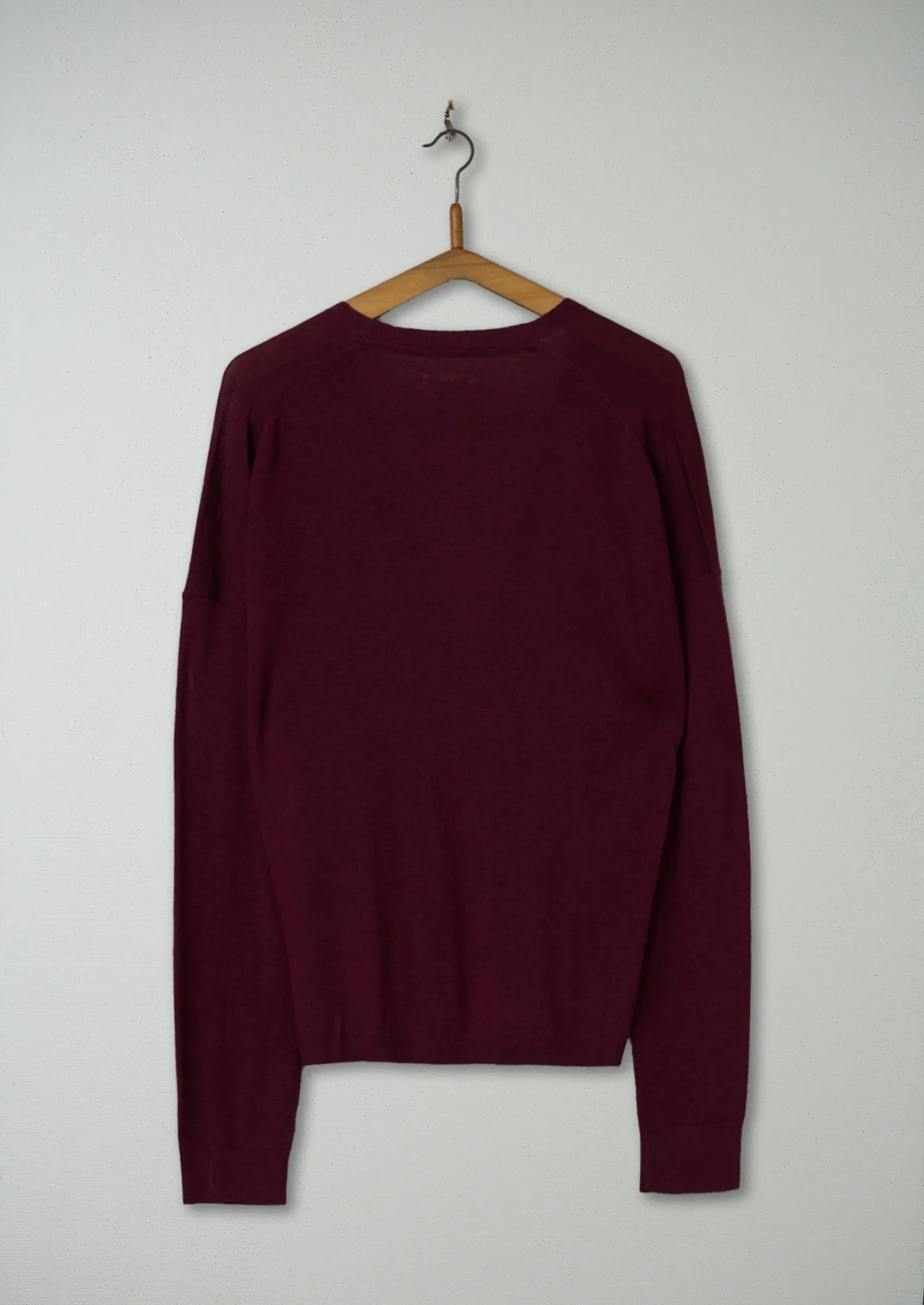 Reworn Merino Boxy Cardigan Size XL (204) | Wine sold by TOAST product image thumbnail 2