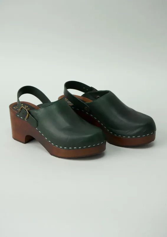 Reworn Leather Clogs Size 39 (116) | Verde sold by TOAST