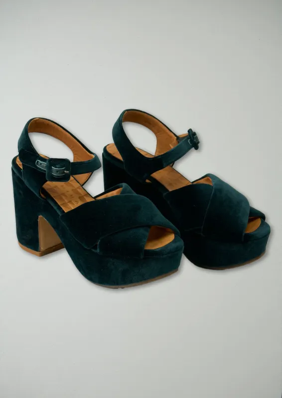 Reworn Chie Mihara Block Heeled Sandal Size 36 (115) | Verde sold by TOAST