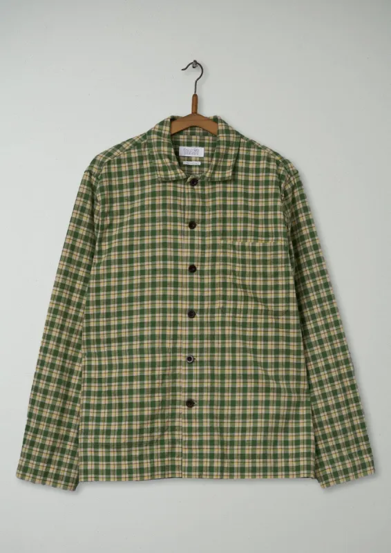 Reworn Mens Cotton Linen Shirt Size L (010) | Multi made by TOAST